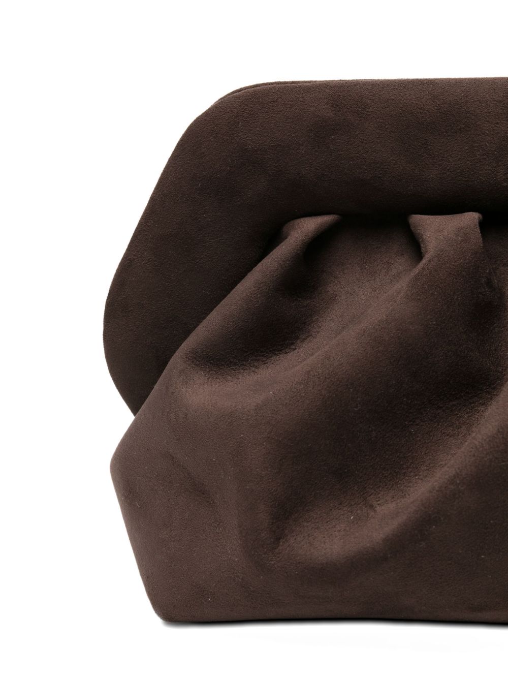 THEMOIRè Mini Suede Clutch Handbag with Detachable Strap