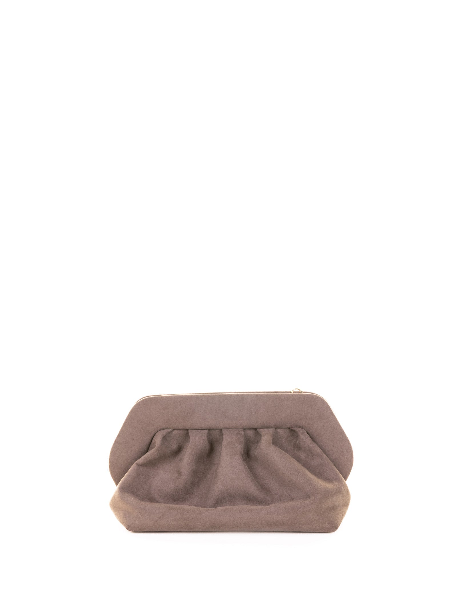 THEMOIRè Mini Suede Clutch with Shoulder Strap