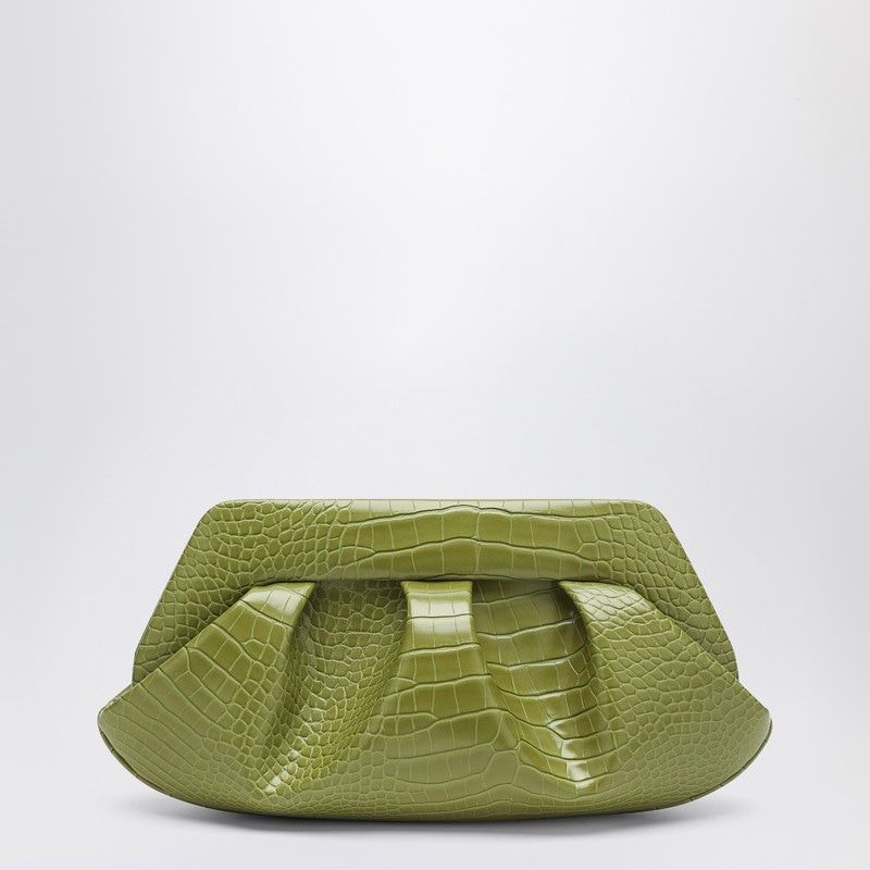 THEMOIRè Crocodile Effect Mini Clutch with Removable Strap