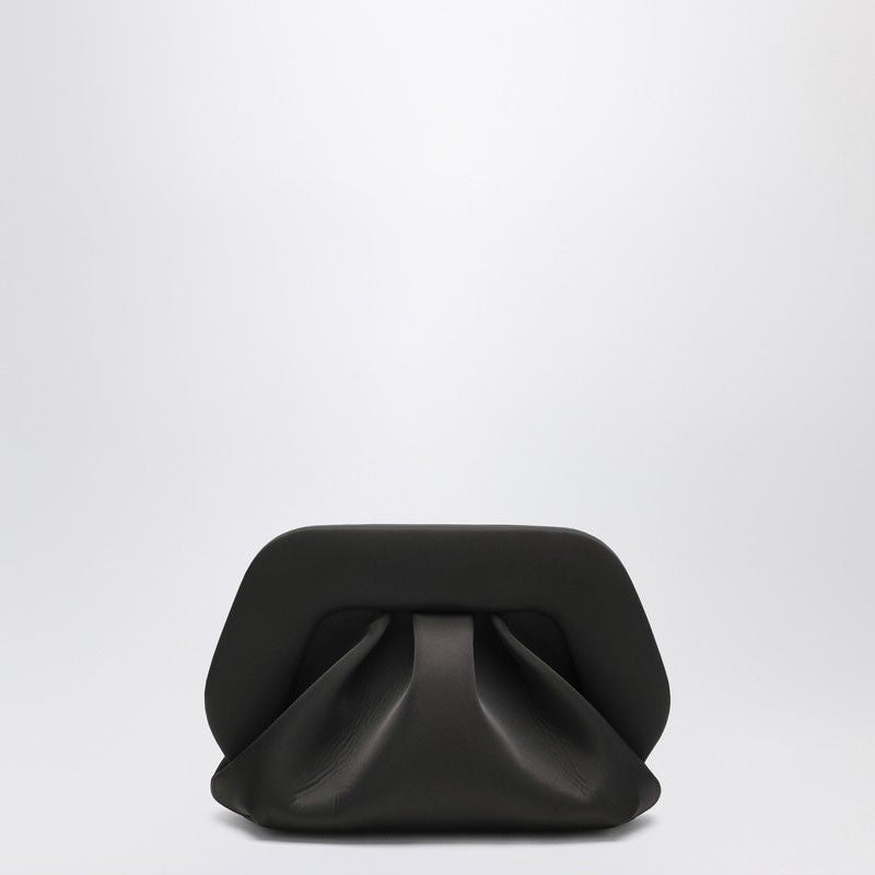 THEMOIRè Satin Mini Ruffle Clutch Handbag