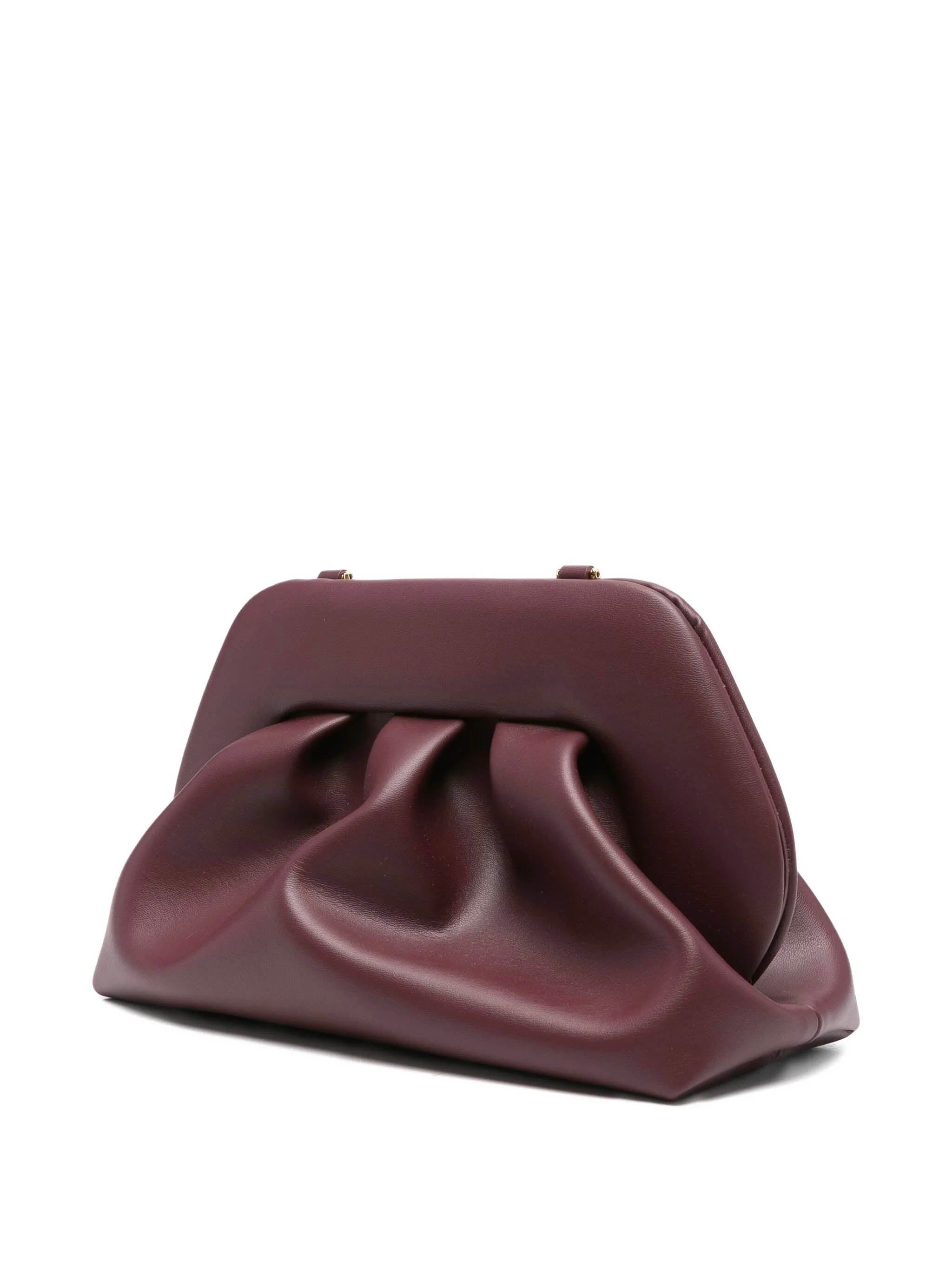 THEMOIRè Mini Pleated Clutch with Detachable Strap