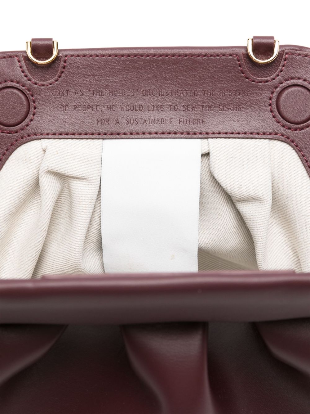 THEMOIRè Mini Pleated Clutch with Detachable Strap