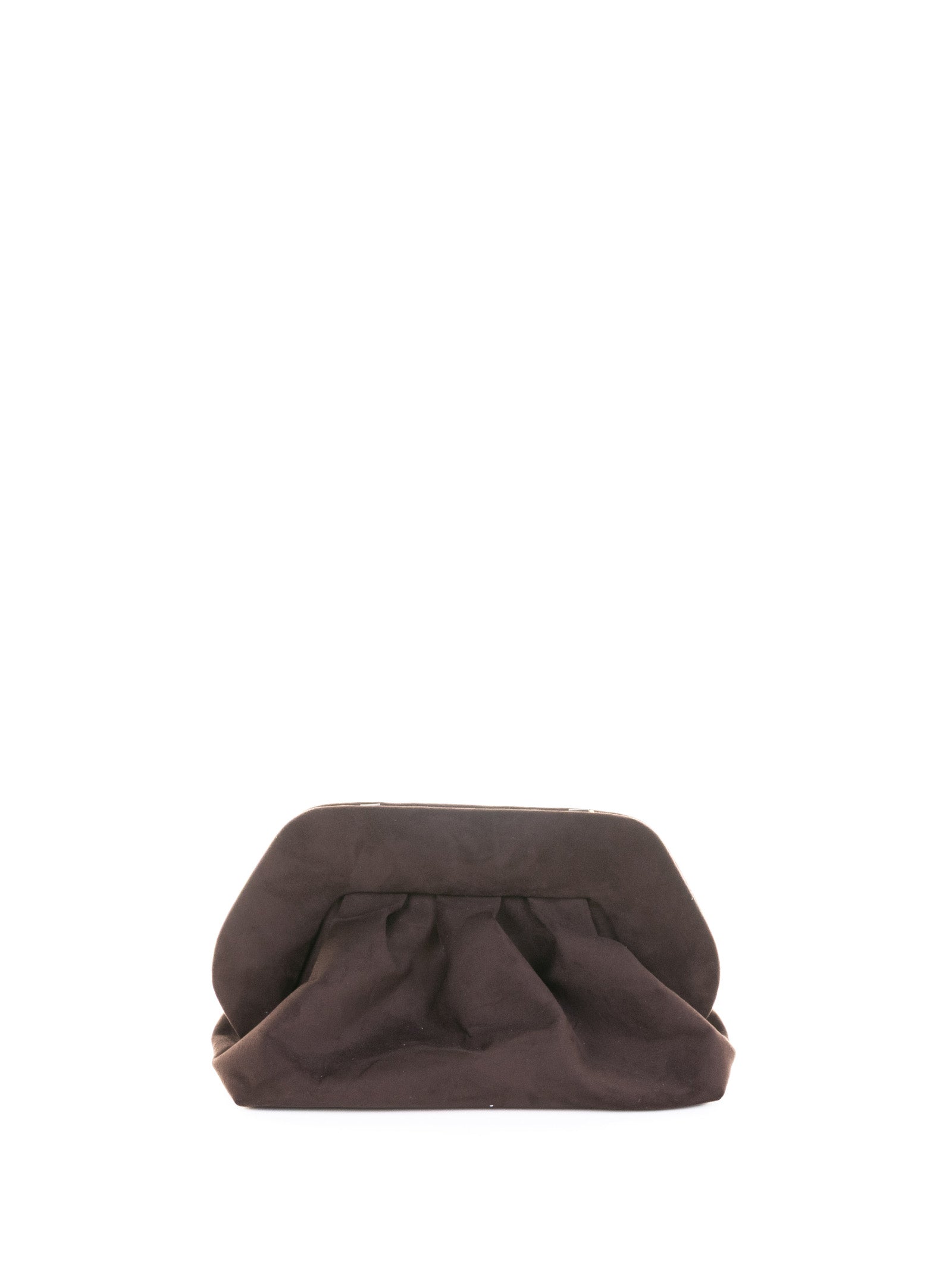 THEMOIRè Mini Suede Clutch with Shoulder Strap