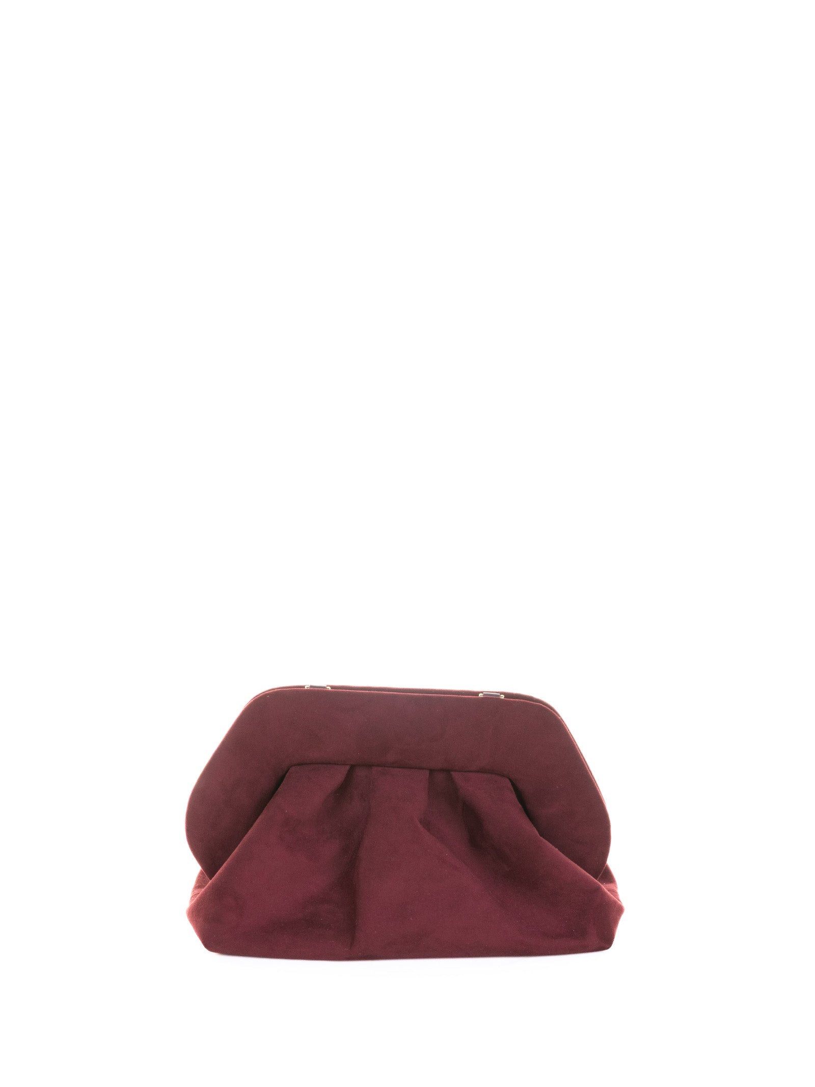 THEMOIRè Mini Suede Clutch Handbag with Shoulder Strap