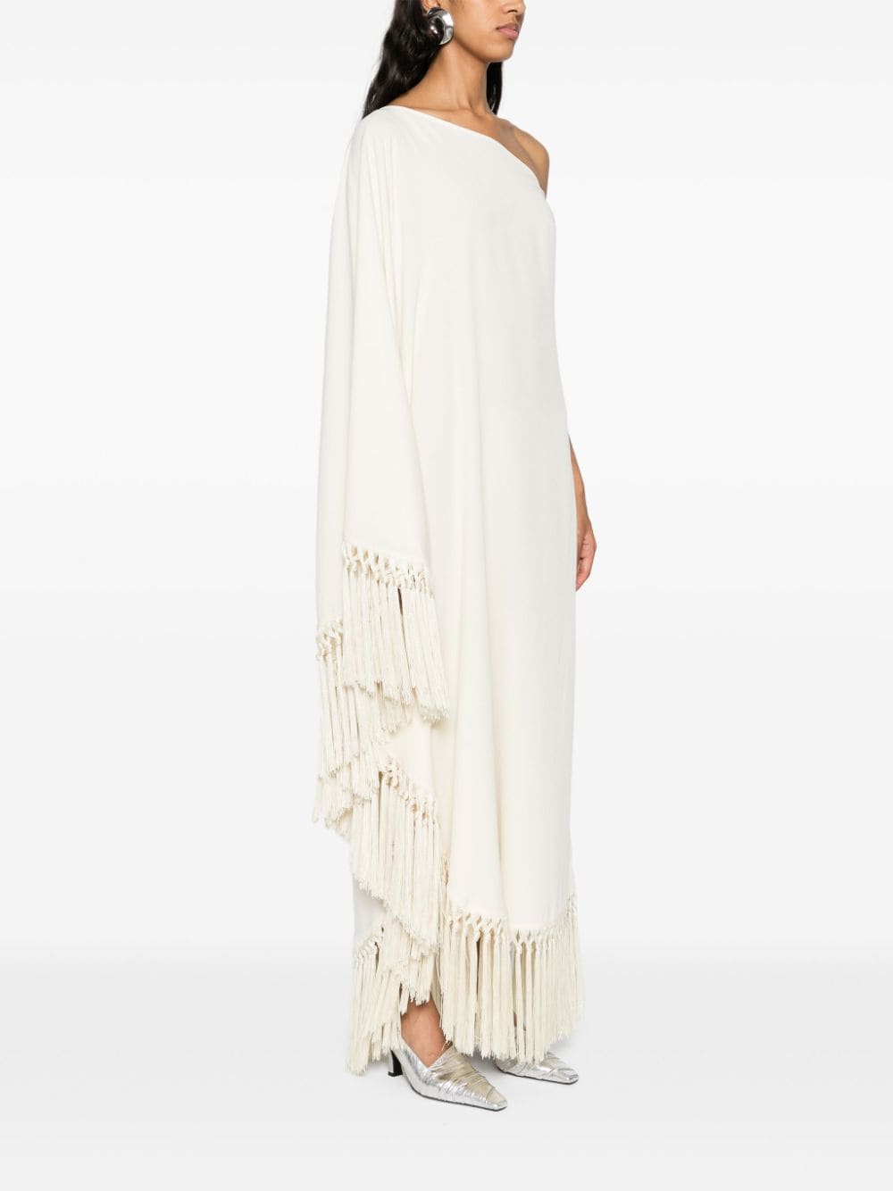 TALLER MARMO Fringed One-Shoulder Long Dress