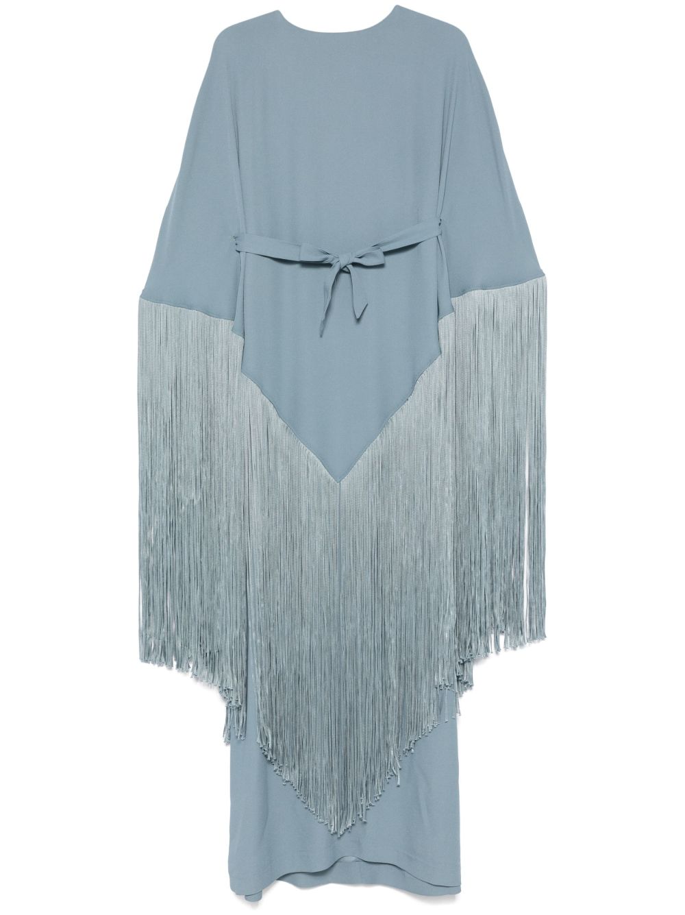 TALLER MARMO Long Kaftan with Fringe Detailing