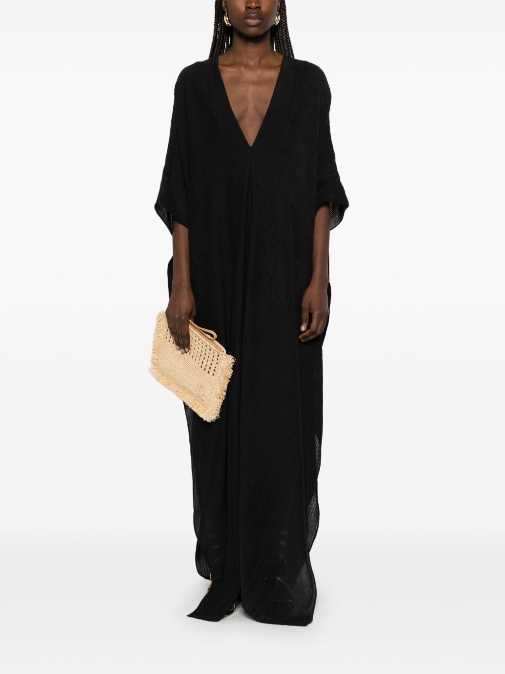 TALLER MARMO Elegant Kaftan Dress with Rear Tie Fastening