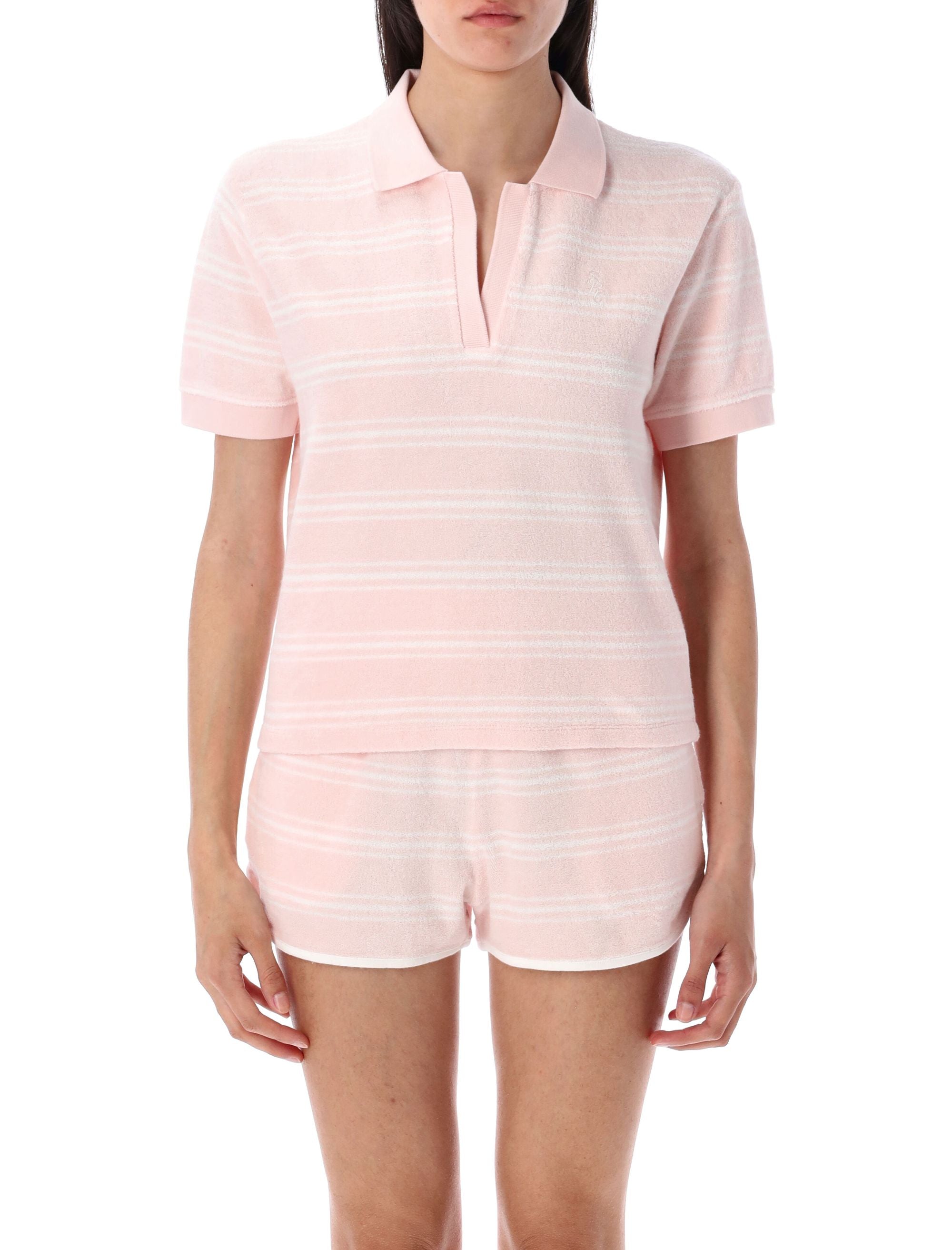 Sporty & Rich Mini Terry Polo Shirt - Short Boxy Fit