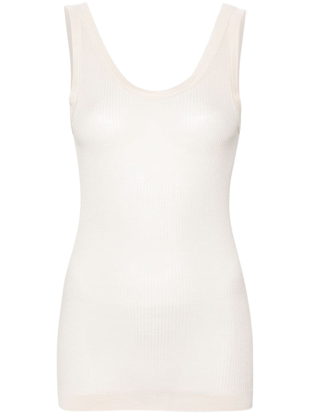 LEMAIRE Ribbed Scoop Neck Tank Top
