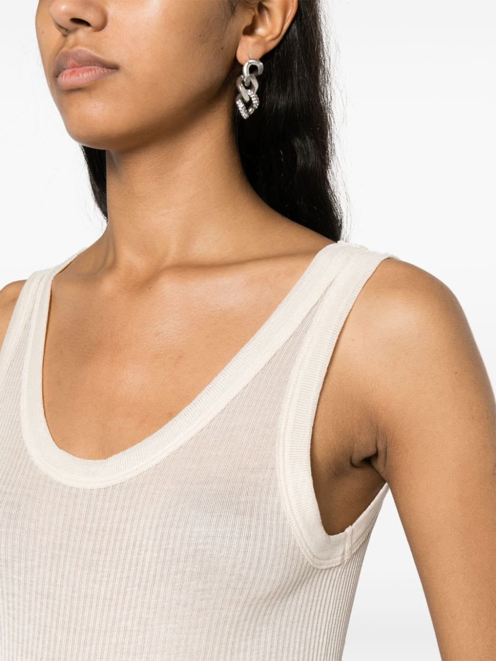 LEMAIRE Ribbed Scoop Neck Tank Top