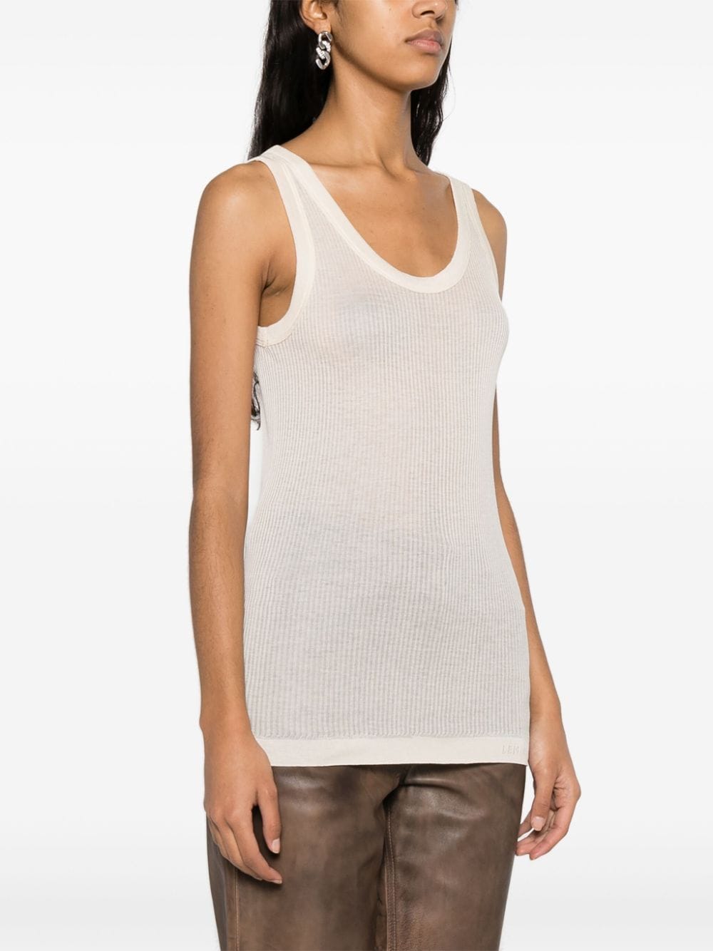 LEMAIRE Ribbed Scoop Neck Tank Top