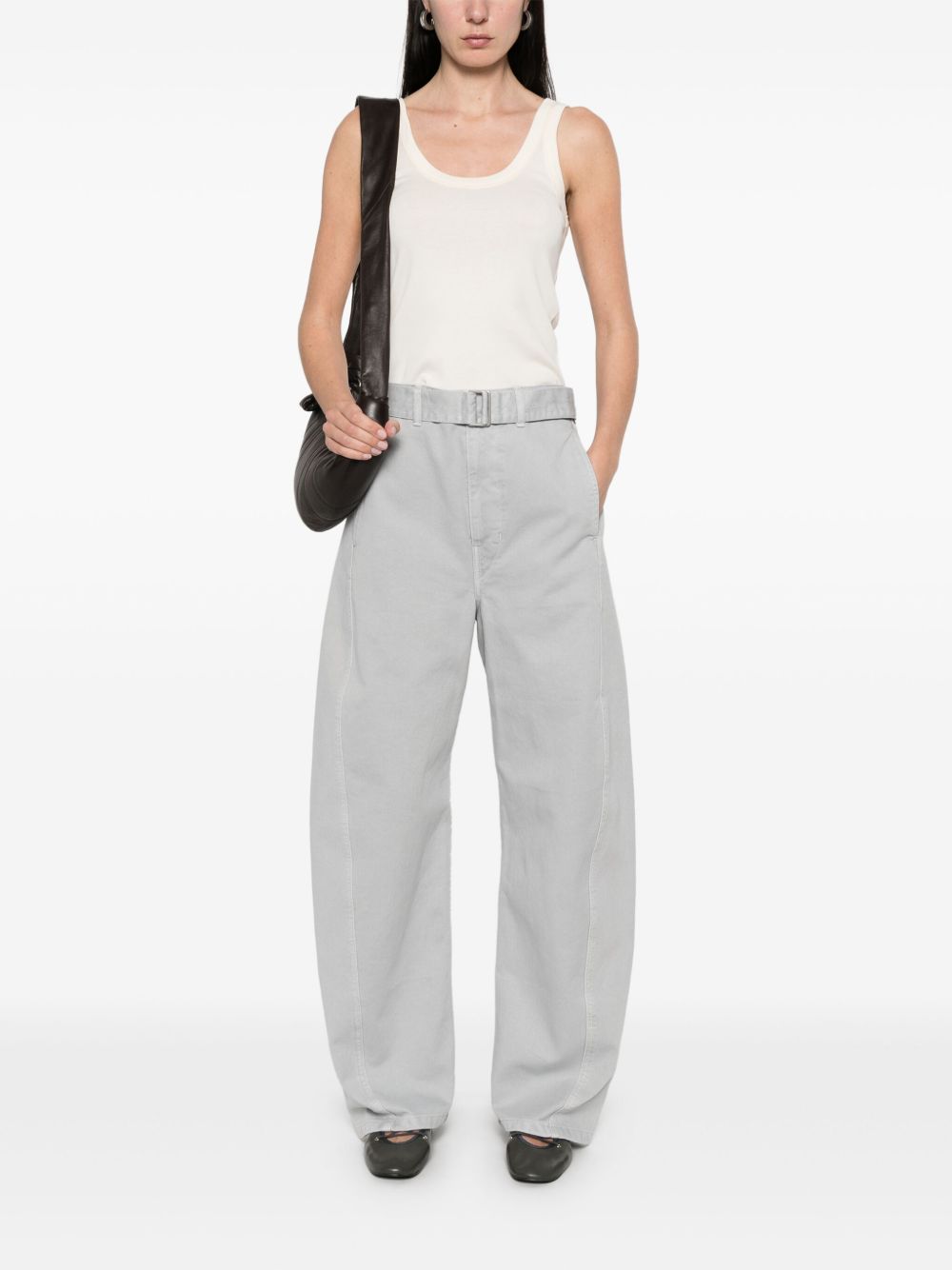 LEMAIRE Cream Cotton Rib Tank Top - Women’s