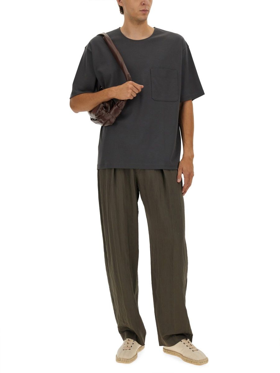 LEMAIRE Cotton and Silk Crewneck T-Shirt