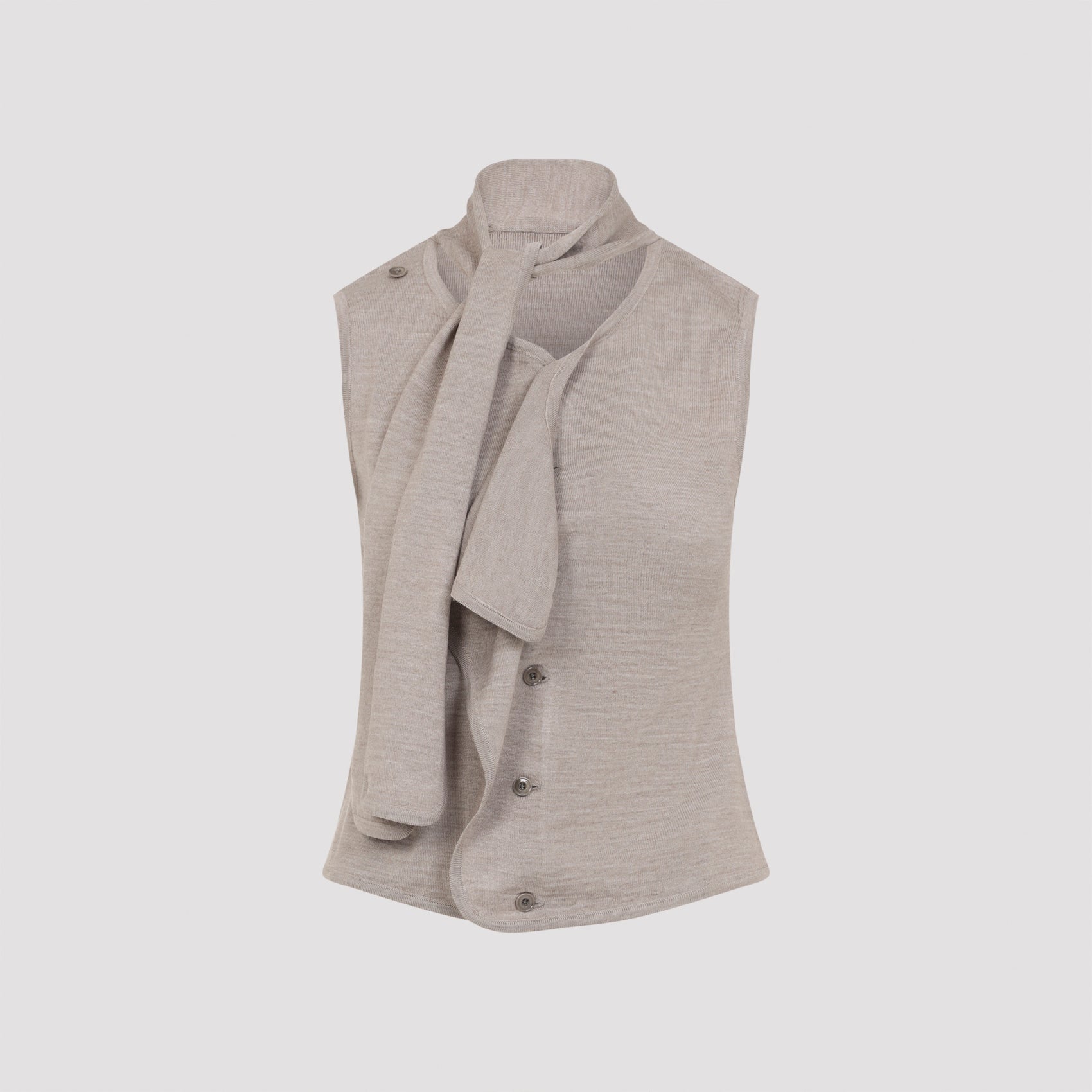 LEMAIRE Asymmetrical Sleeveless Cardigan for Women