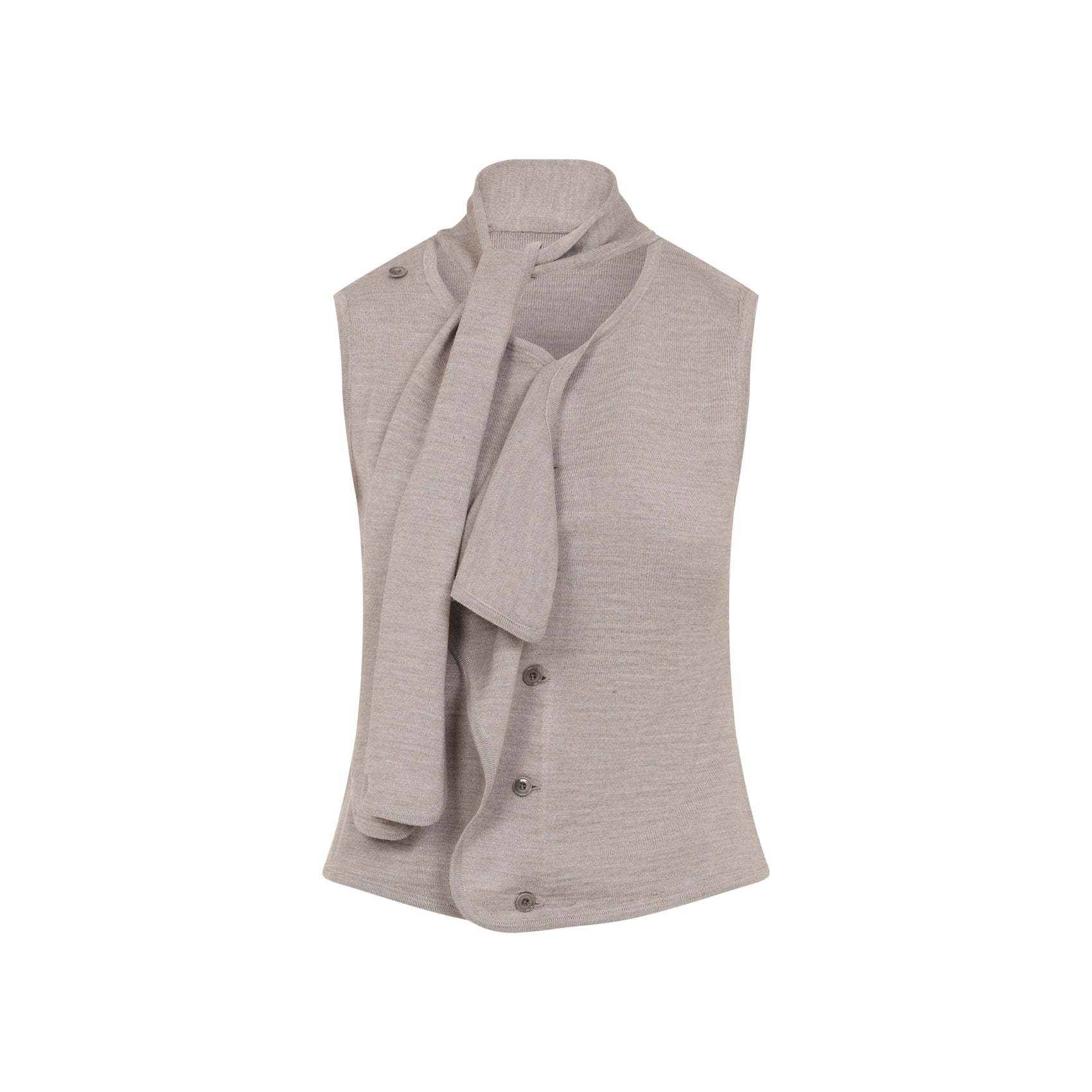 LEMAIRE Asymmetrical Sleeveless Cardigan for Women