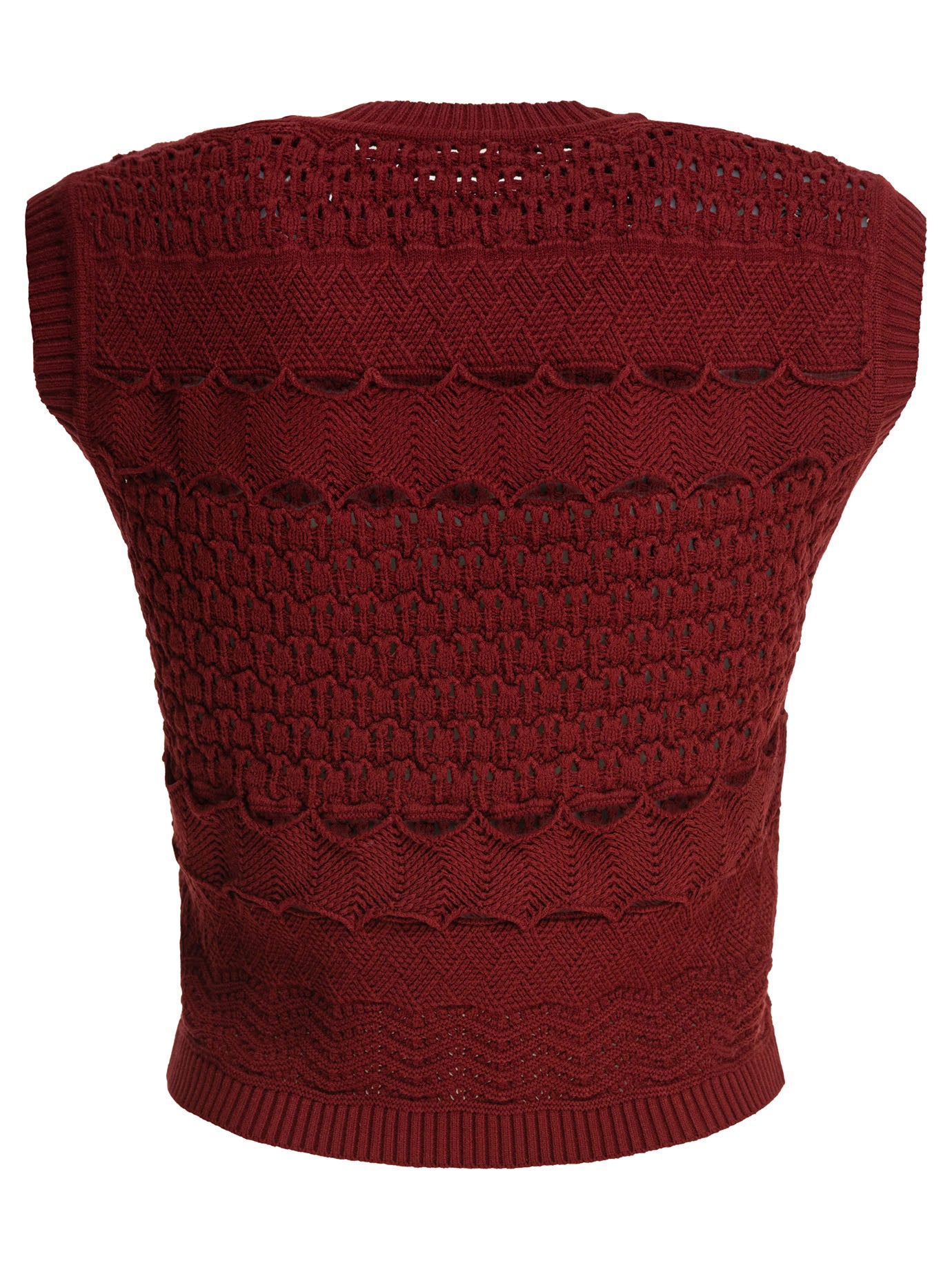 ELIE SAAB Cropped Textured Knit Top for Women