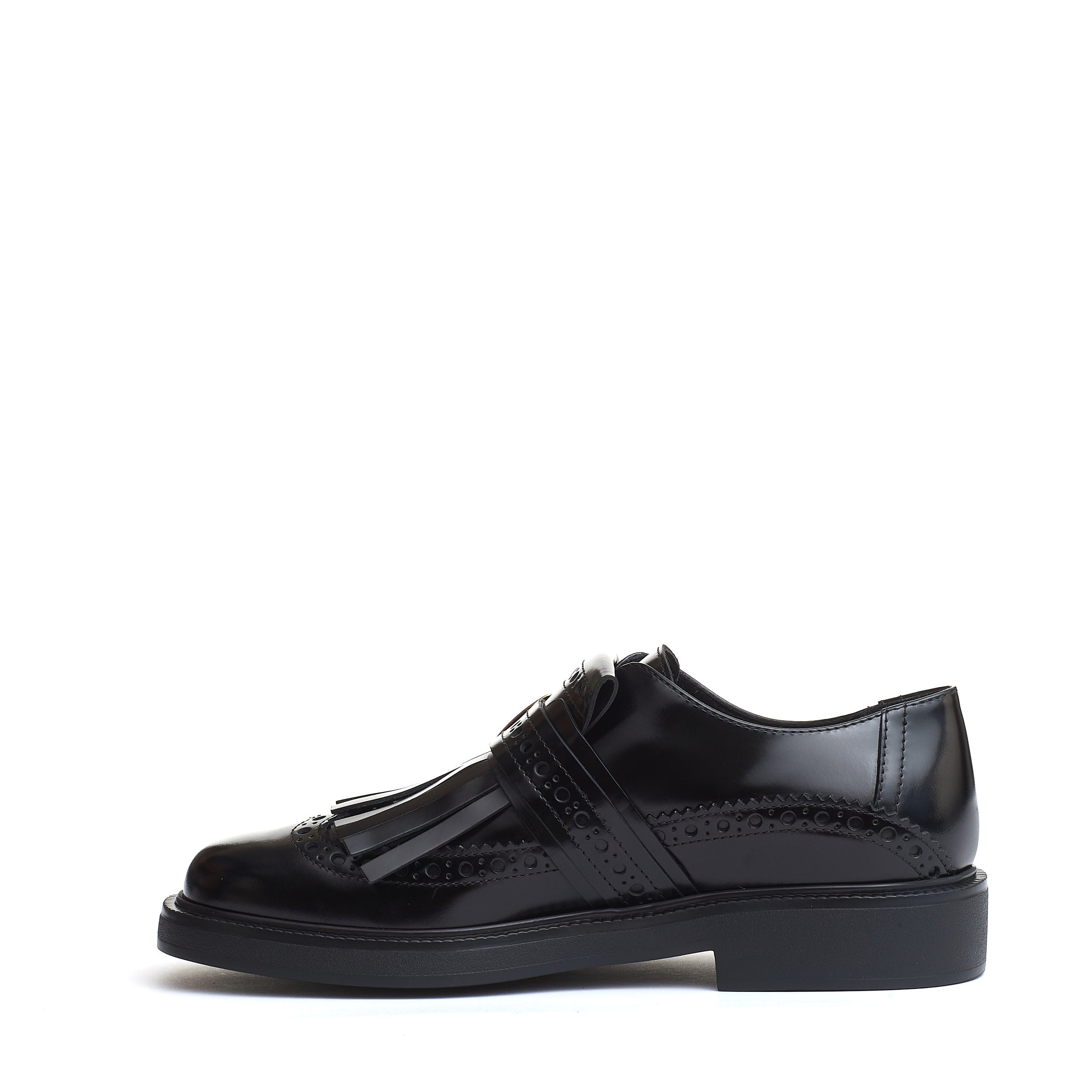TOD'S Chic Buckle and Fringe Loafers for Women