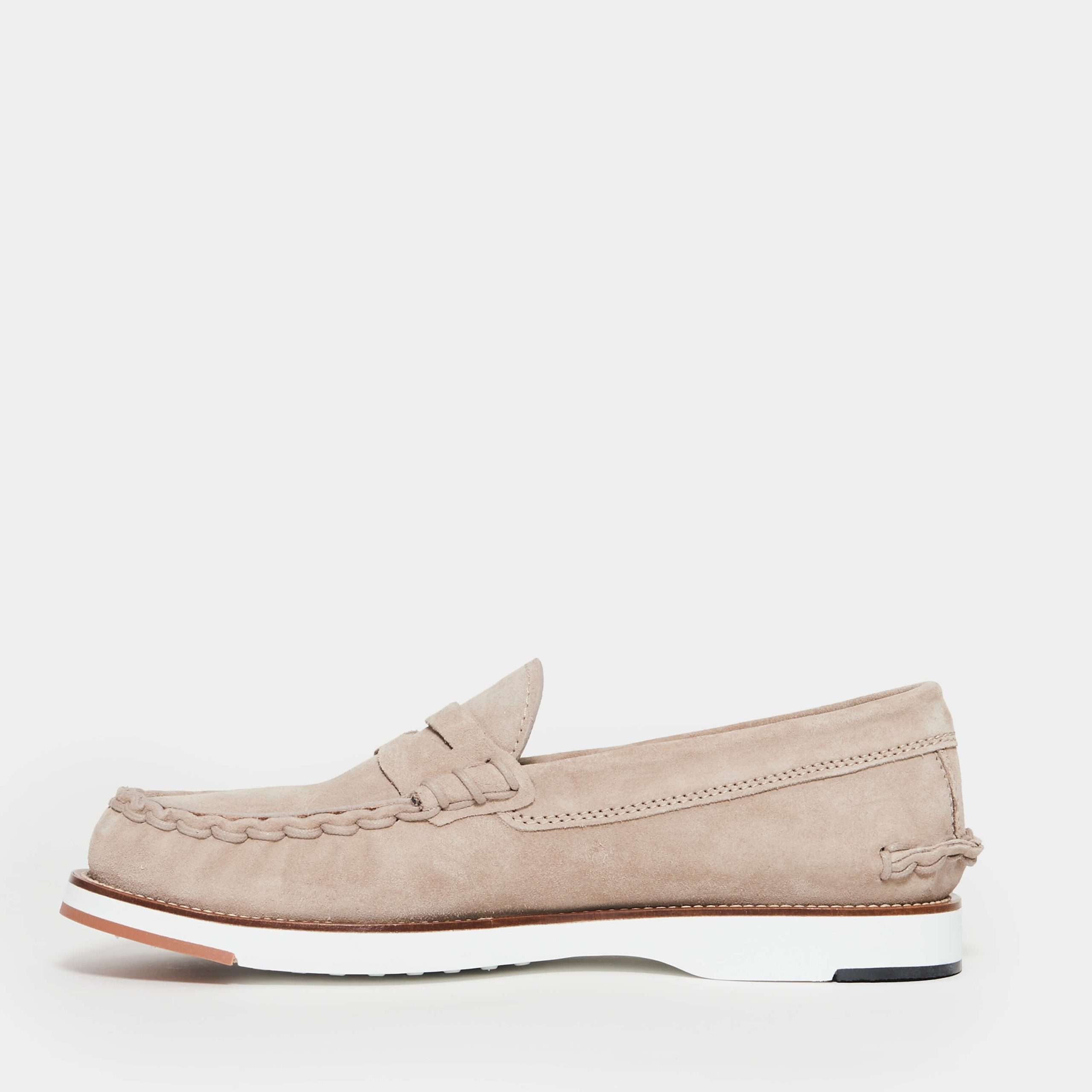 TOD'S Suede Moccasins with Lacing and Mask Design