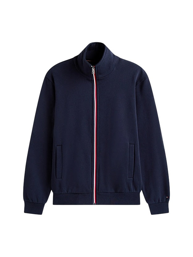 TOMMY HILFIGER Men's Full Zip Mock Neck Pullover Sweatshirt