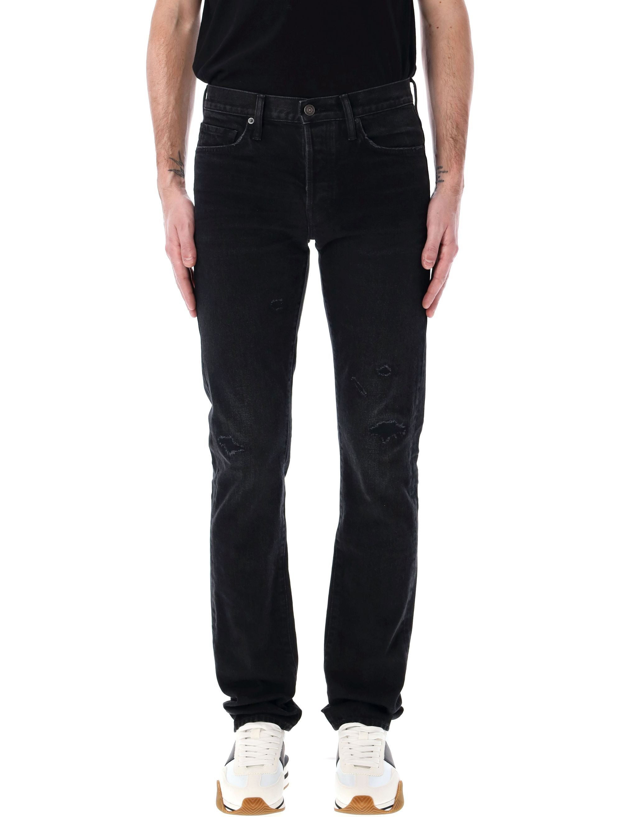 TOM FORD Rid and Repaired Straight Fit Denim Pants - Size 32