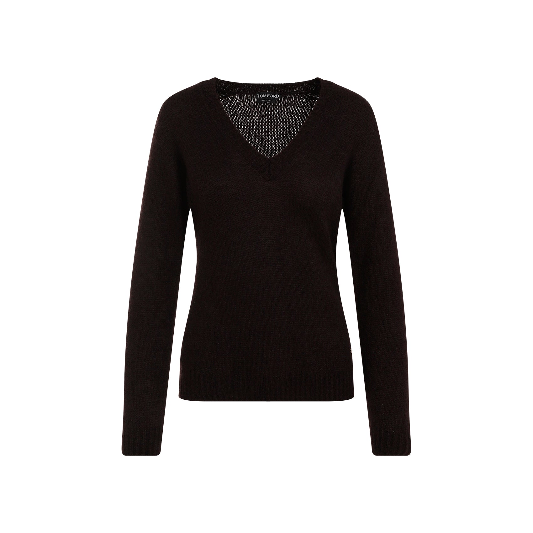 TOM FORD Luxurious Cashmere and Silk Blend V-Neck Top