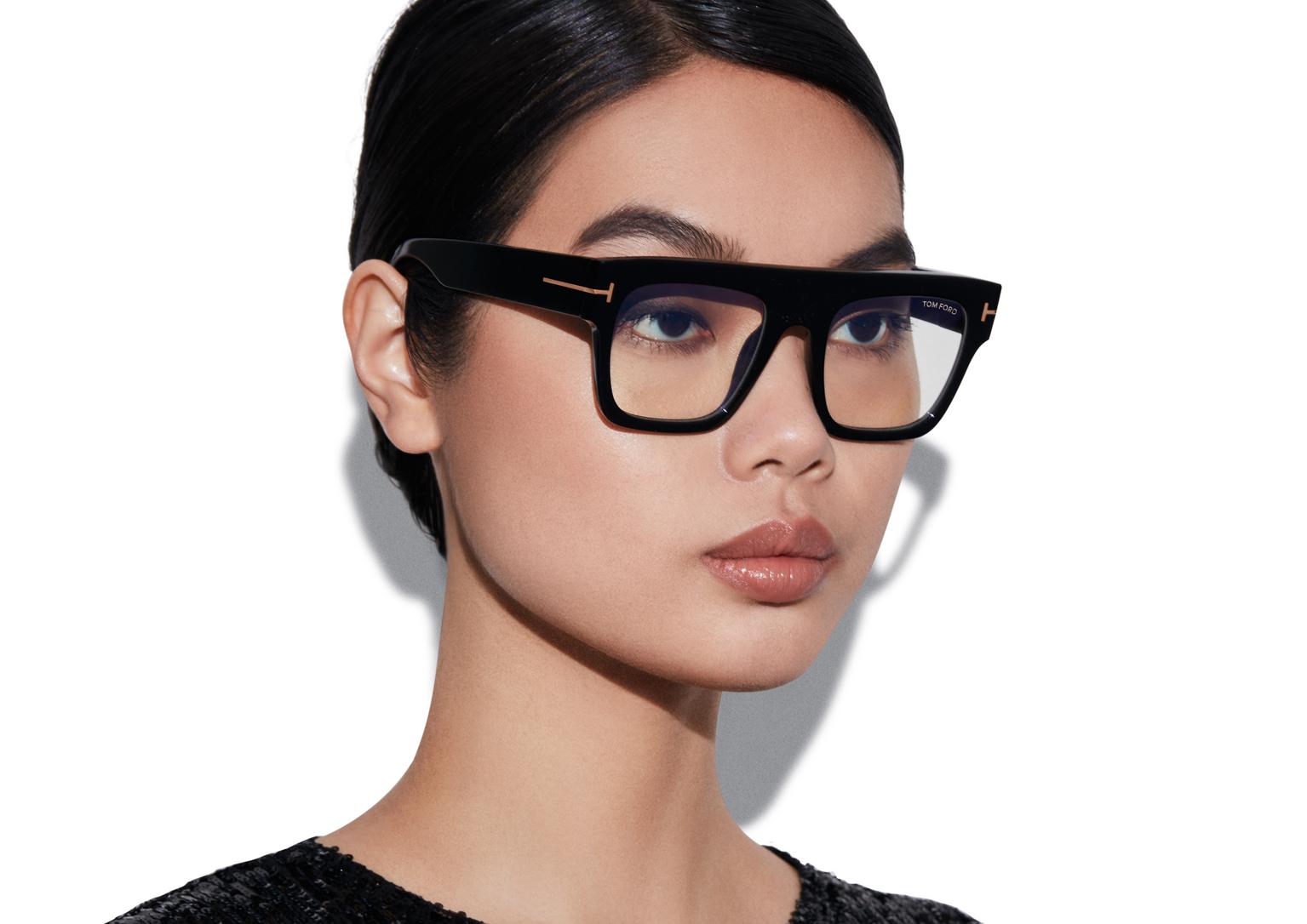 TOM FORD Chic Acetate Sunglasses with 140 mm Temple Size