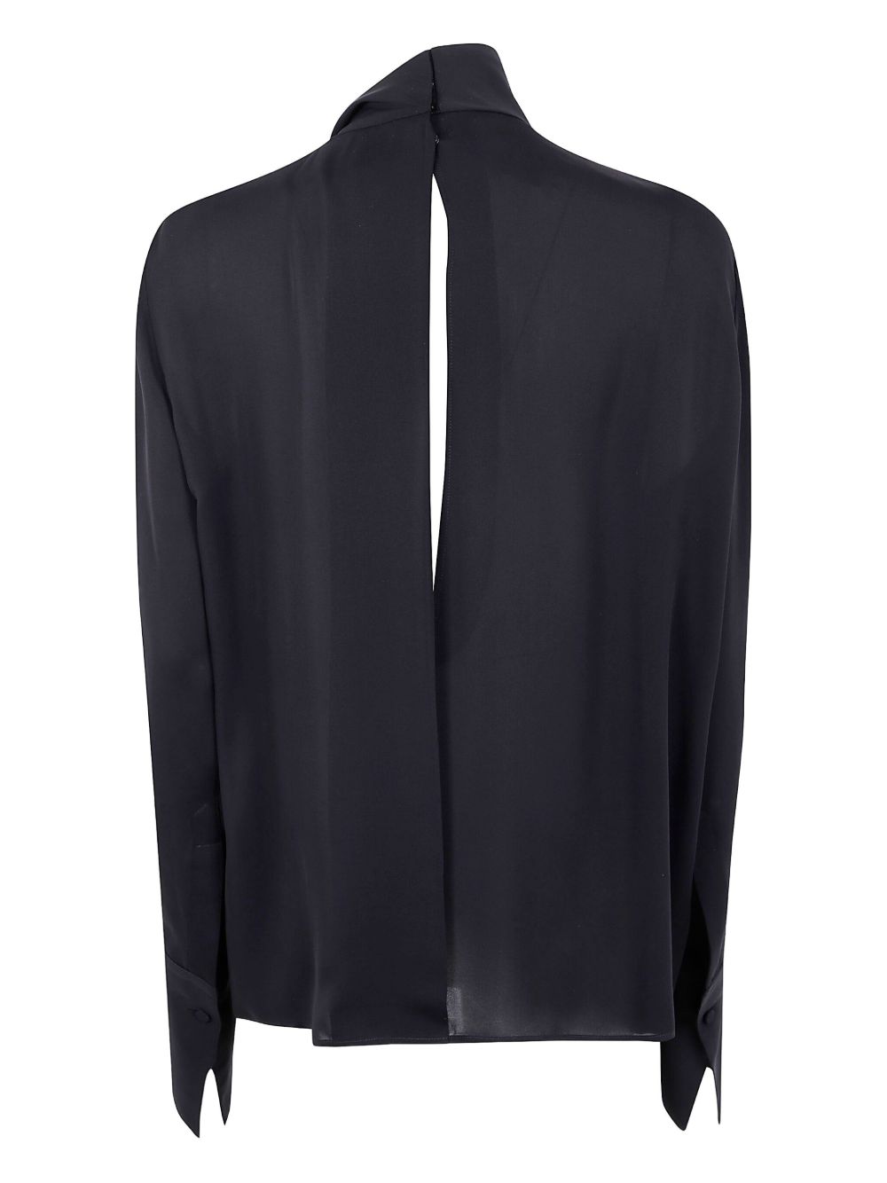 TOM FORD Elegant Draped Silk Georgette Blouse