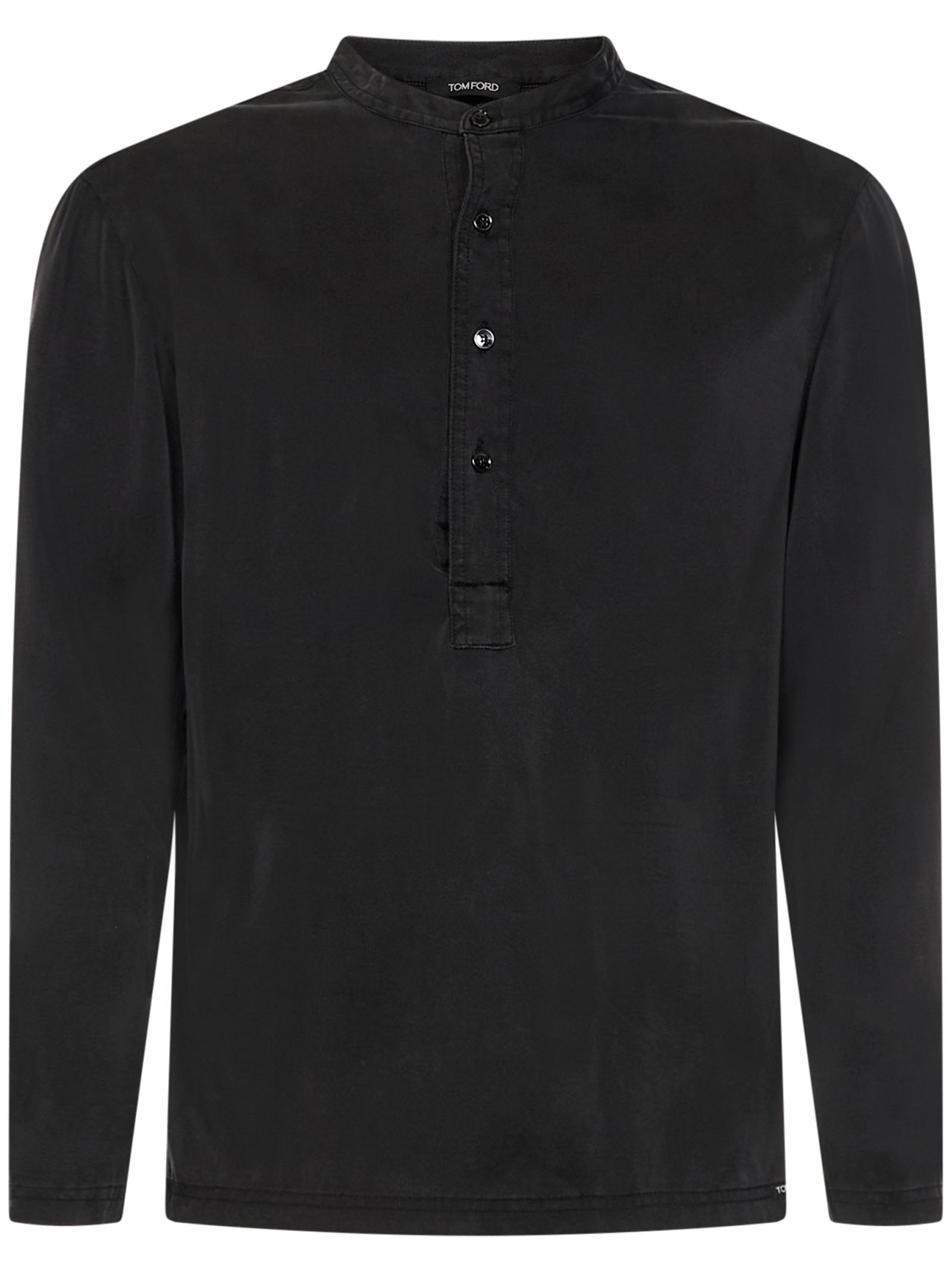 TOM FORD Luxury Silk Henley Pajama Shirt for Men