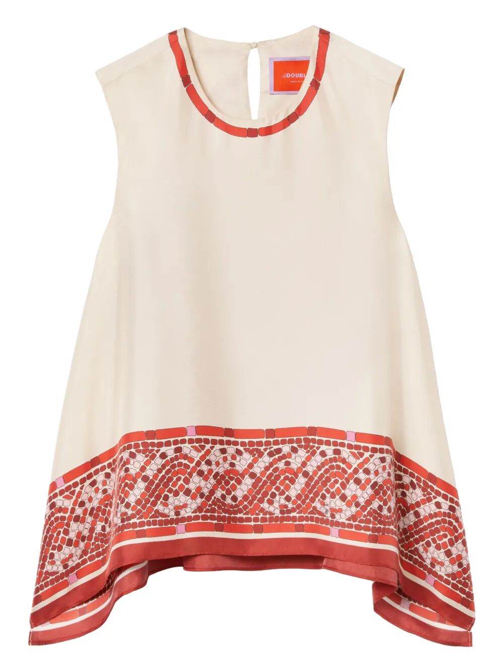 LA DOUBLE J Sleeveless Silk Top