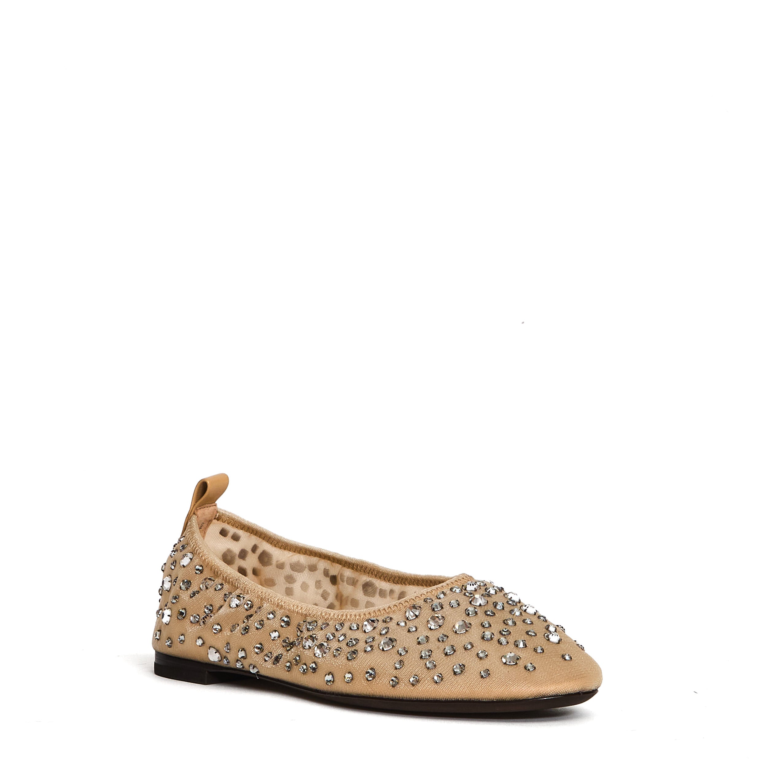 TORY BURCH Elegant Sheer Ballerina Flats with Crystals