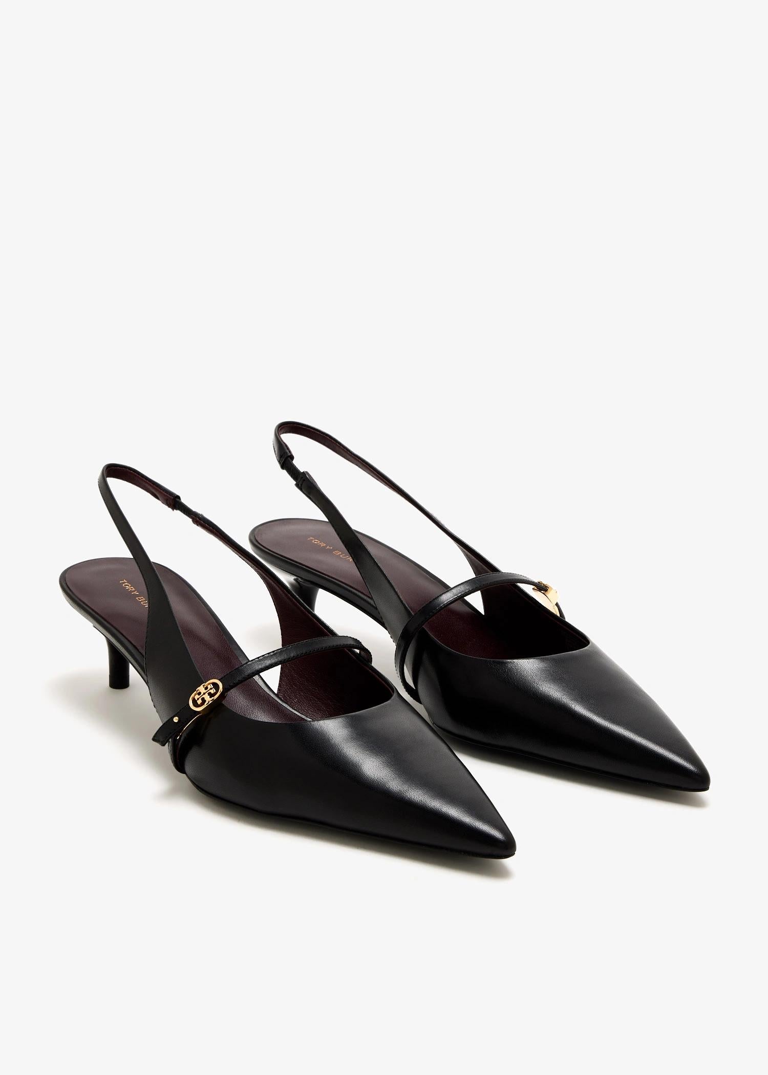 TORY BURCH Double T Buckle Mary Jane Pumps 45mm