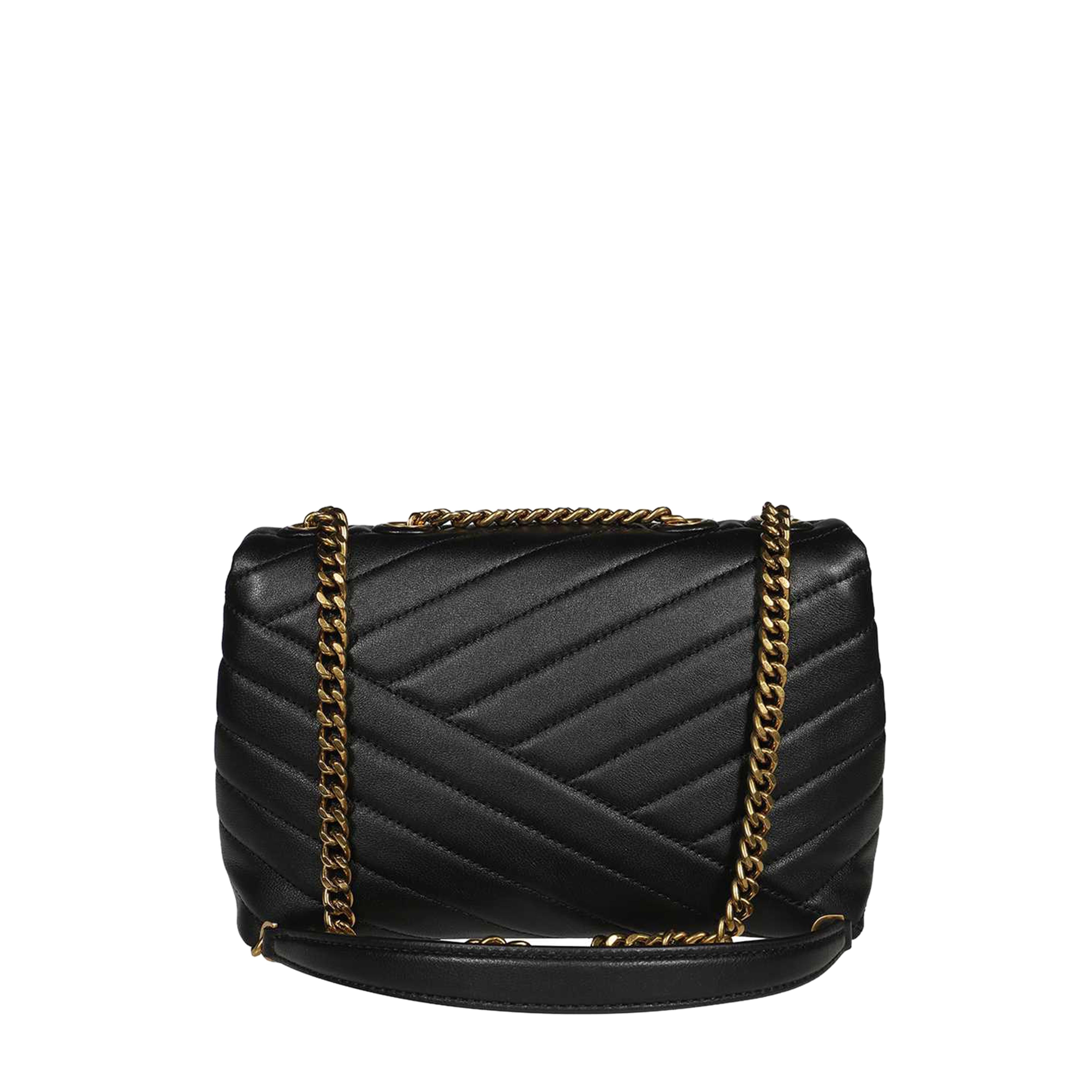 TORY BURCH Elegant Chevron Quilted Shoulder Handbag