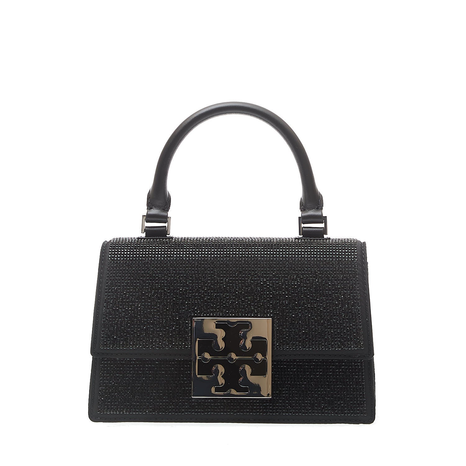 TORY BURCH Mini Top-Handle Handbag with Microstrass Details