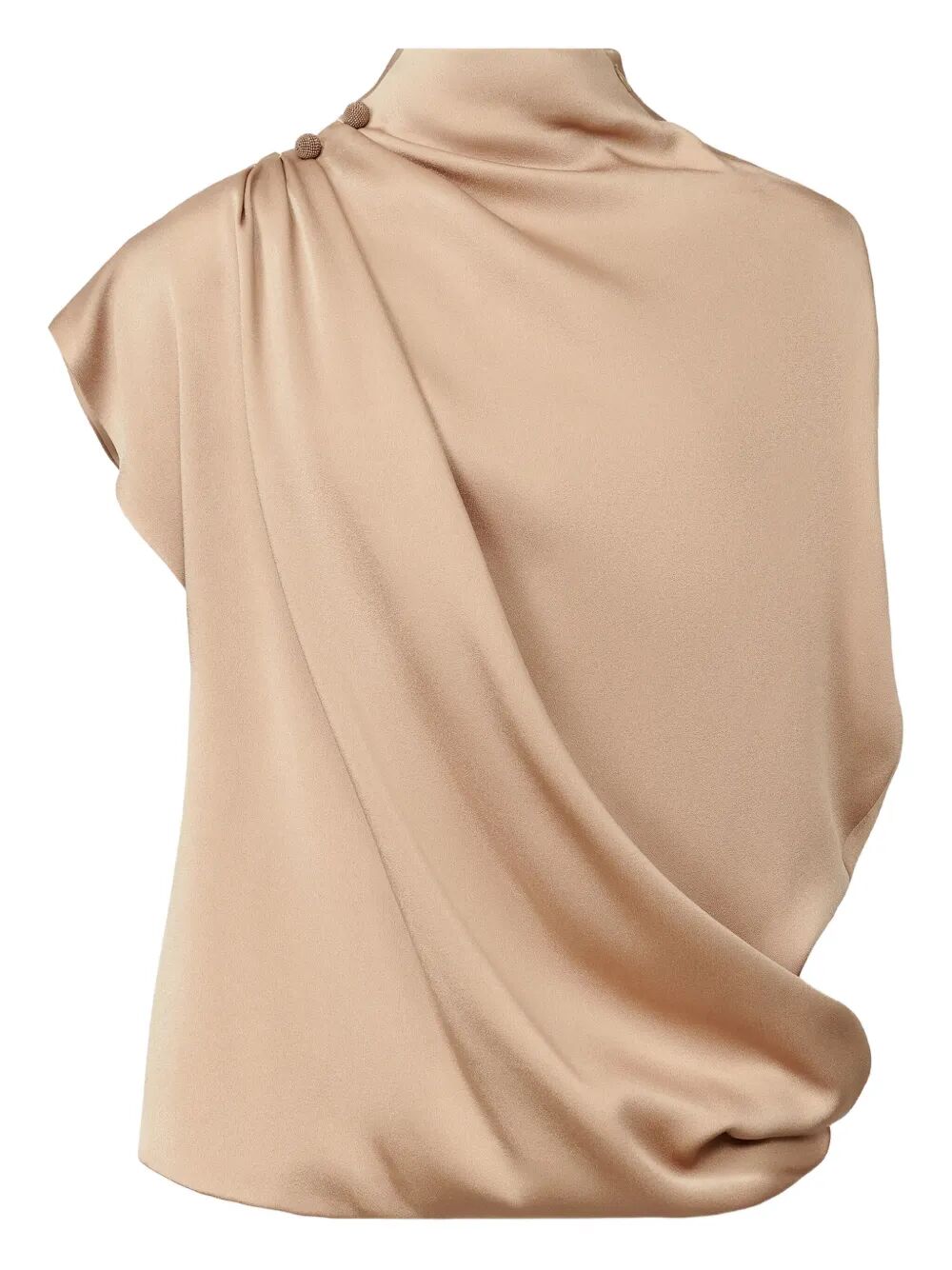 FABIANA FILIPPI High-Neck Draped Blouse
