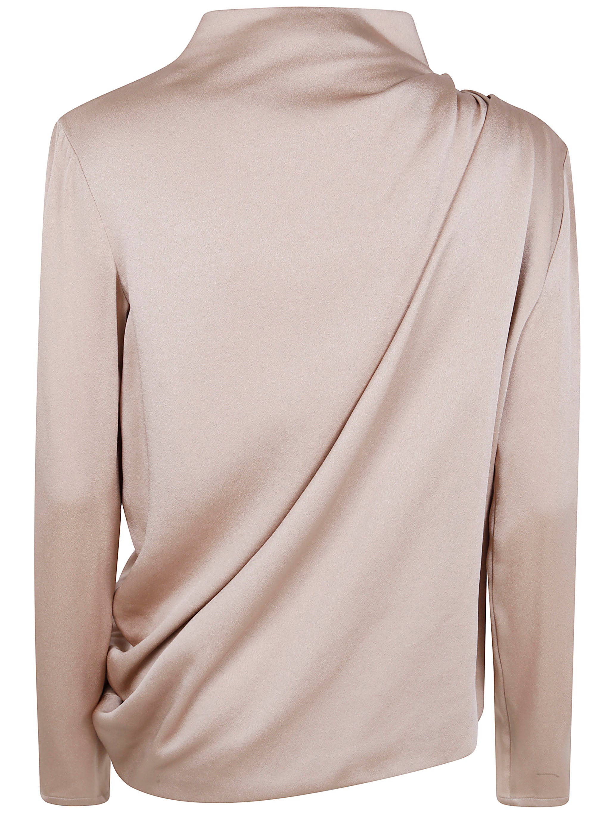 FABIANA FILIPPI Satin Long Sleeve Top for Women
