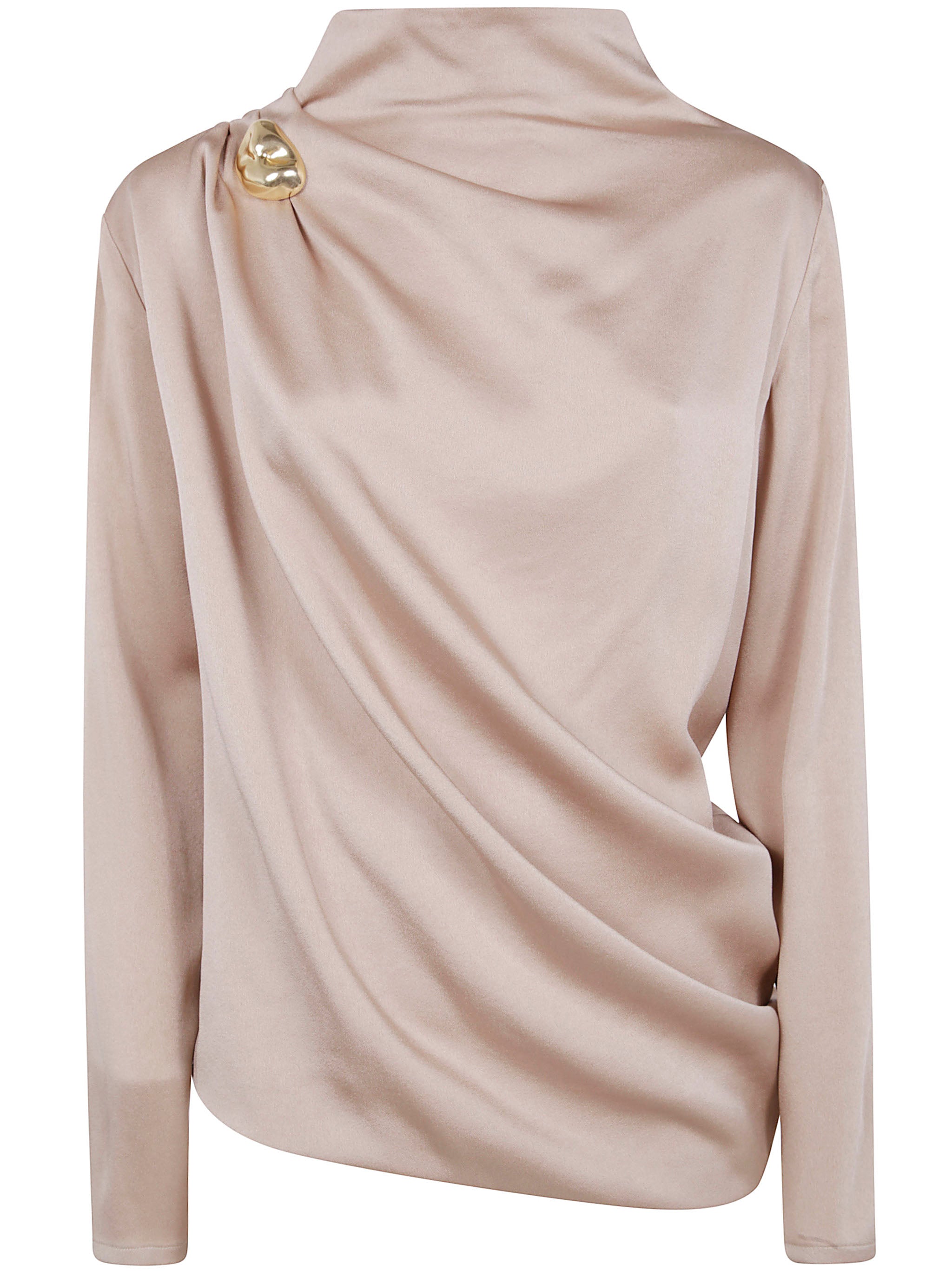 FABIANA FILIPPI Satin Long Sleeve Top for Women
