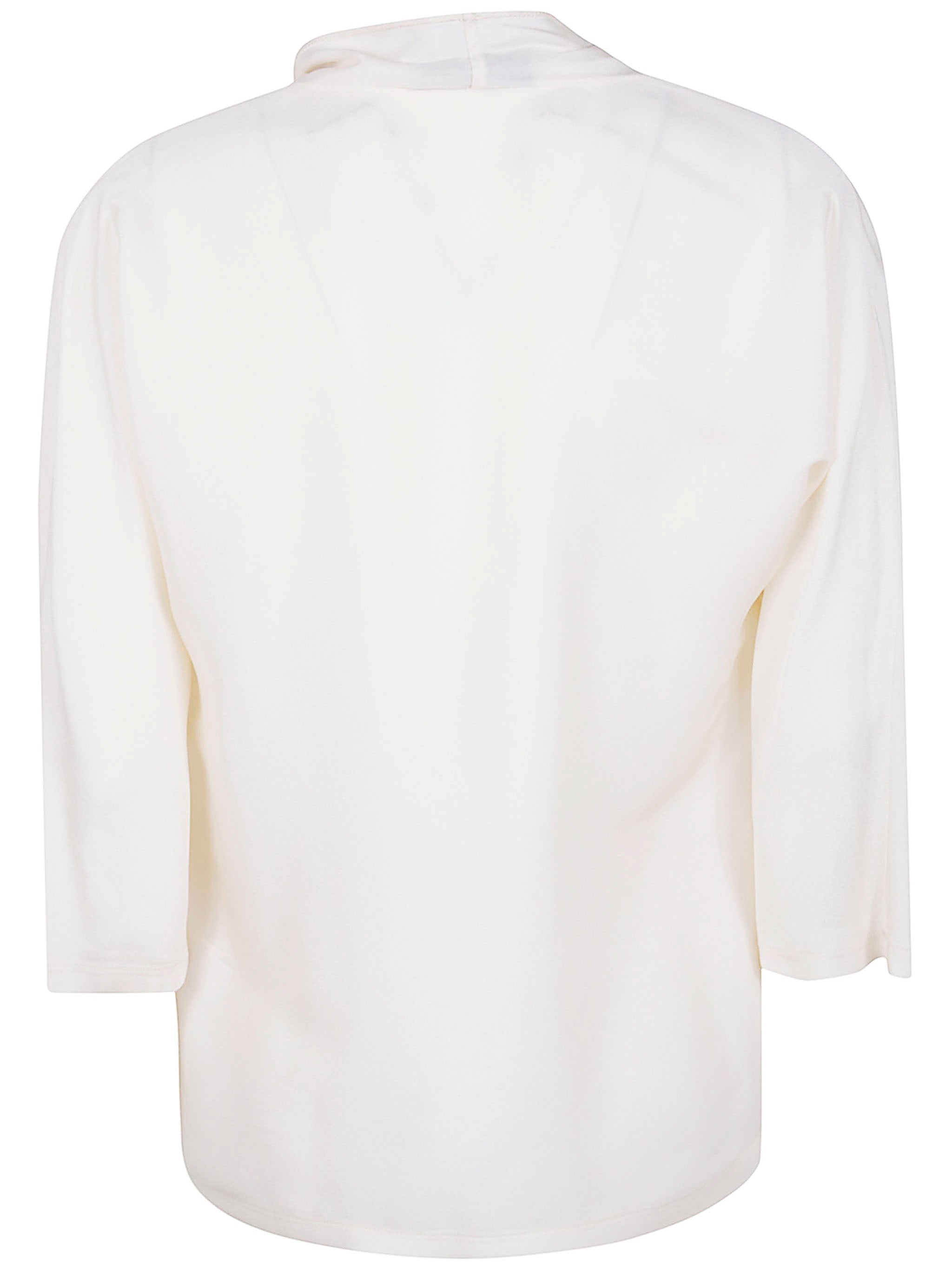 FABIANA FILIPPI Satin Short Sleeve Top with Detail