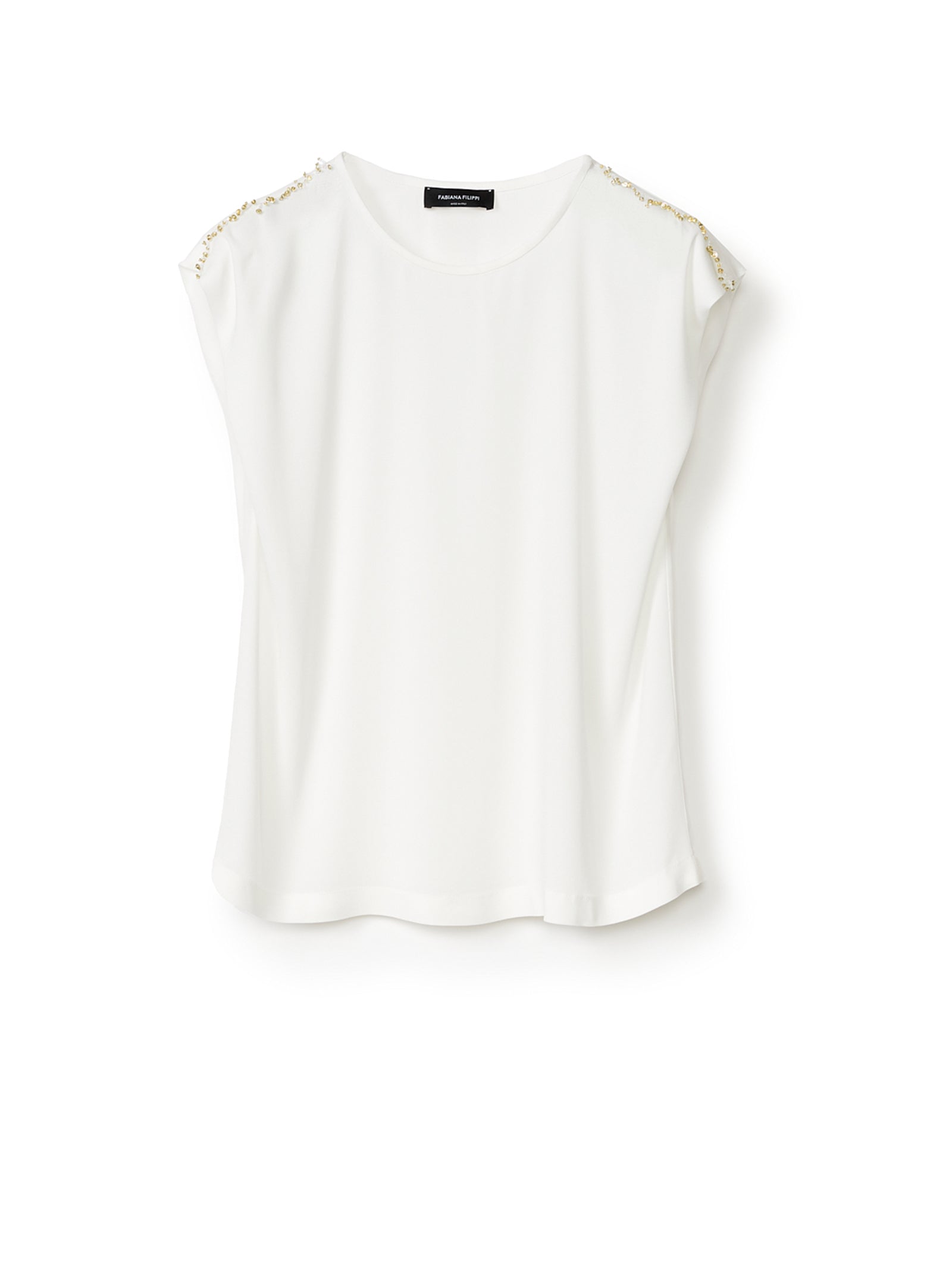 FABIANA FILIPPI Elegant Top with Diamond Accents for Women