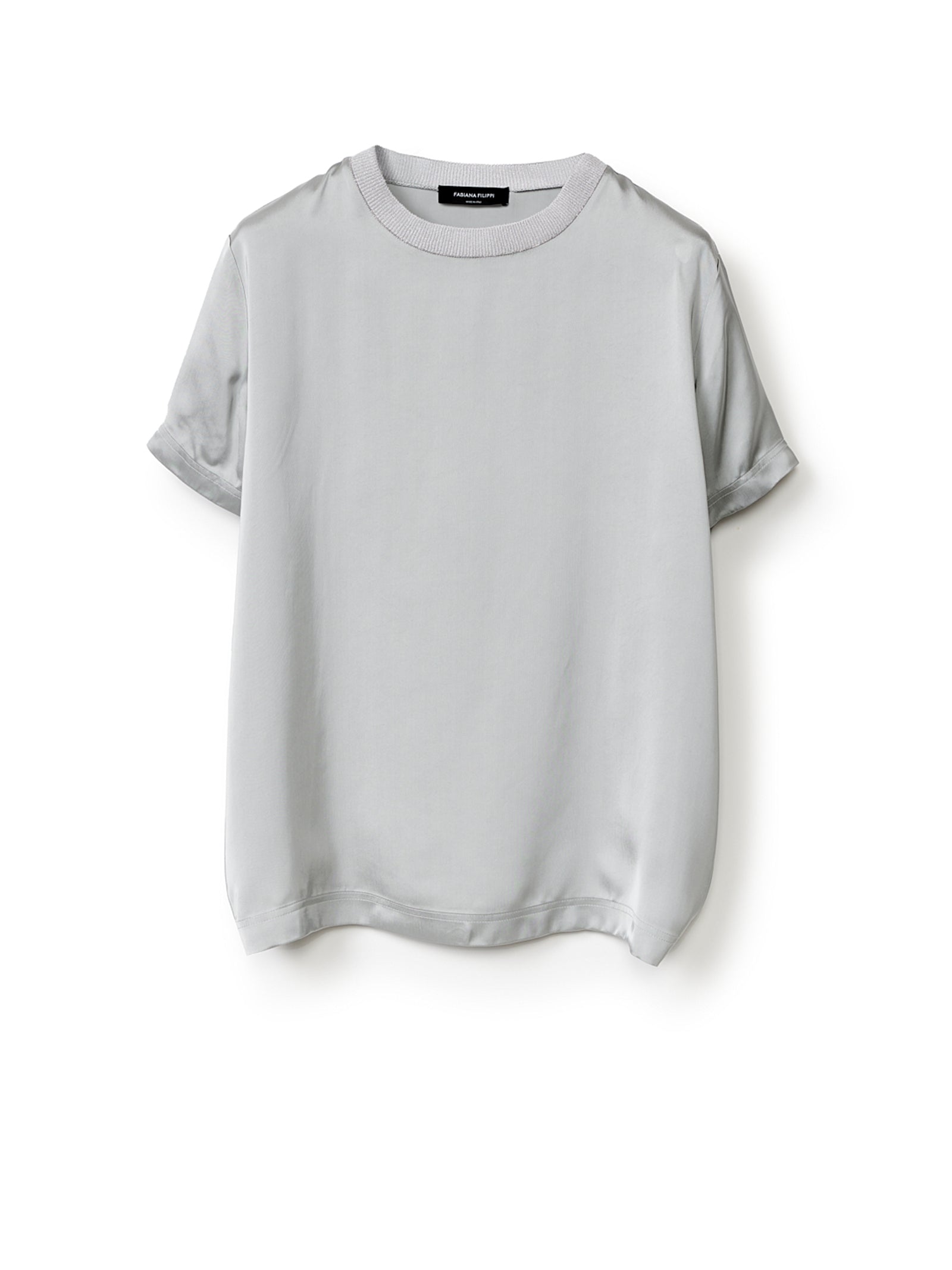 FABIANA FILIPPI Light Gray T-Shirt for Women - SS24 Collection