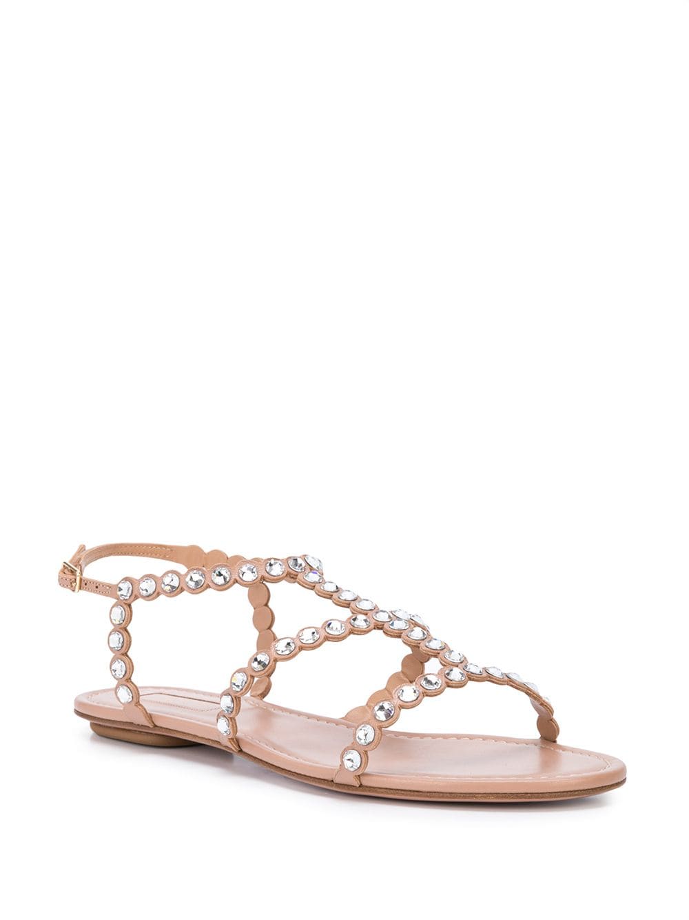 AQUAZZURA Tequila Mini Sandal Flat