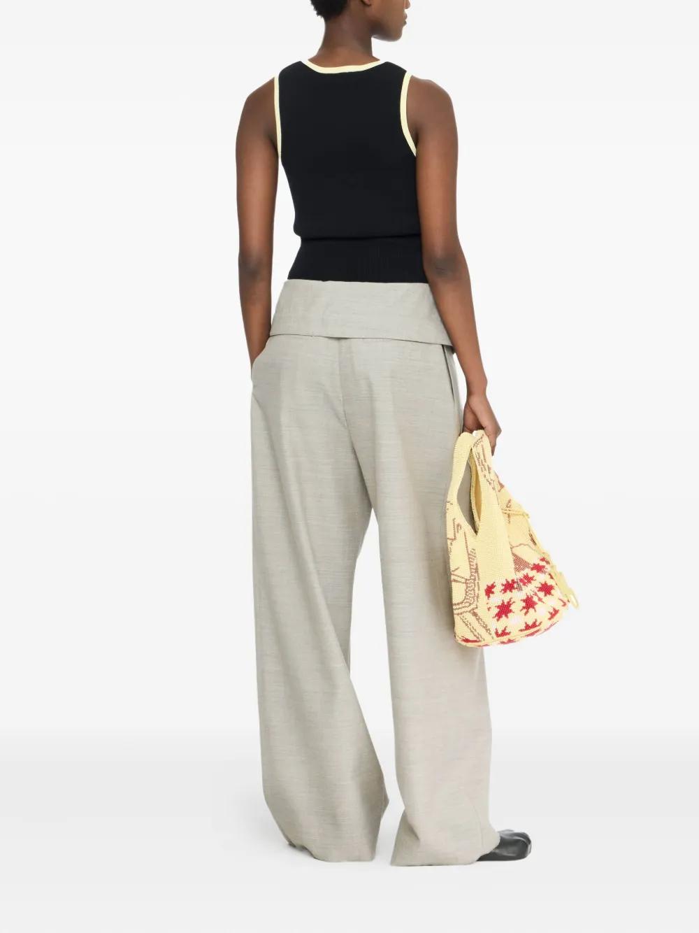 JW ANDERSON Wrap-Front Pleated Pants - FW25