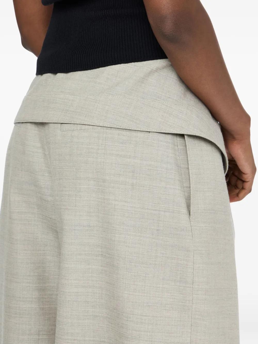 JW ANDERSON Wrap-Front Pleated Pants - FW25