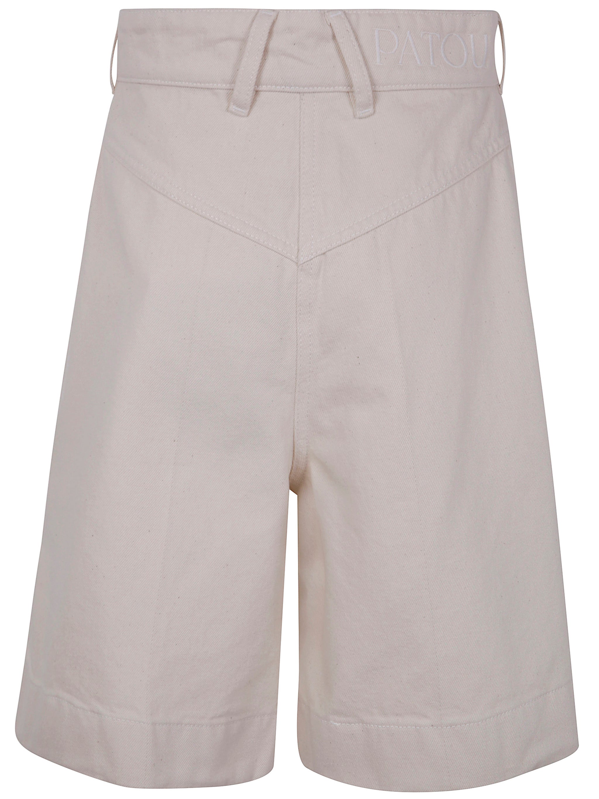 PATOU Cotton Mini Bermuda Shorts for Women
