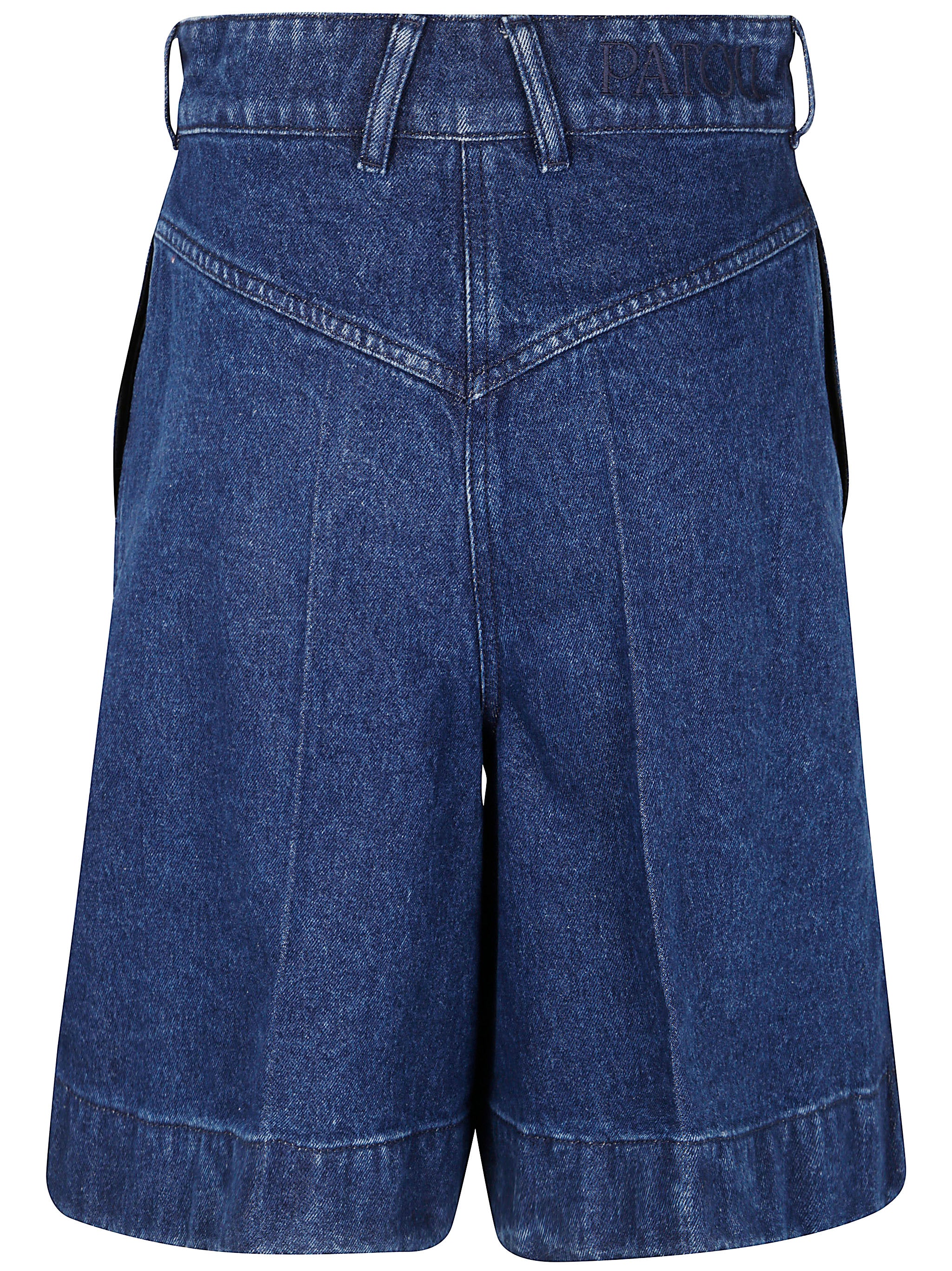 PATOU Stylish Denim Bermuda Shorts for Women - SS25
