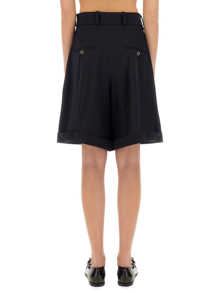 PATOU Mini Wool Bermuda Shorts