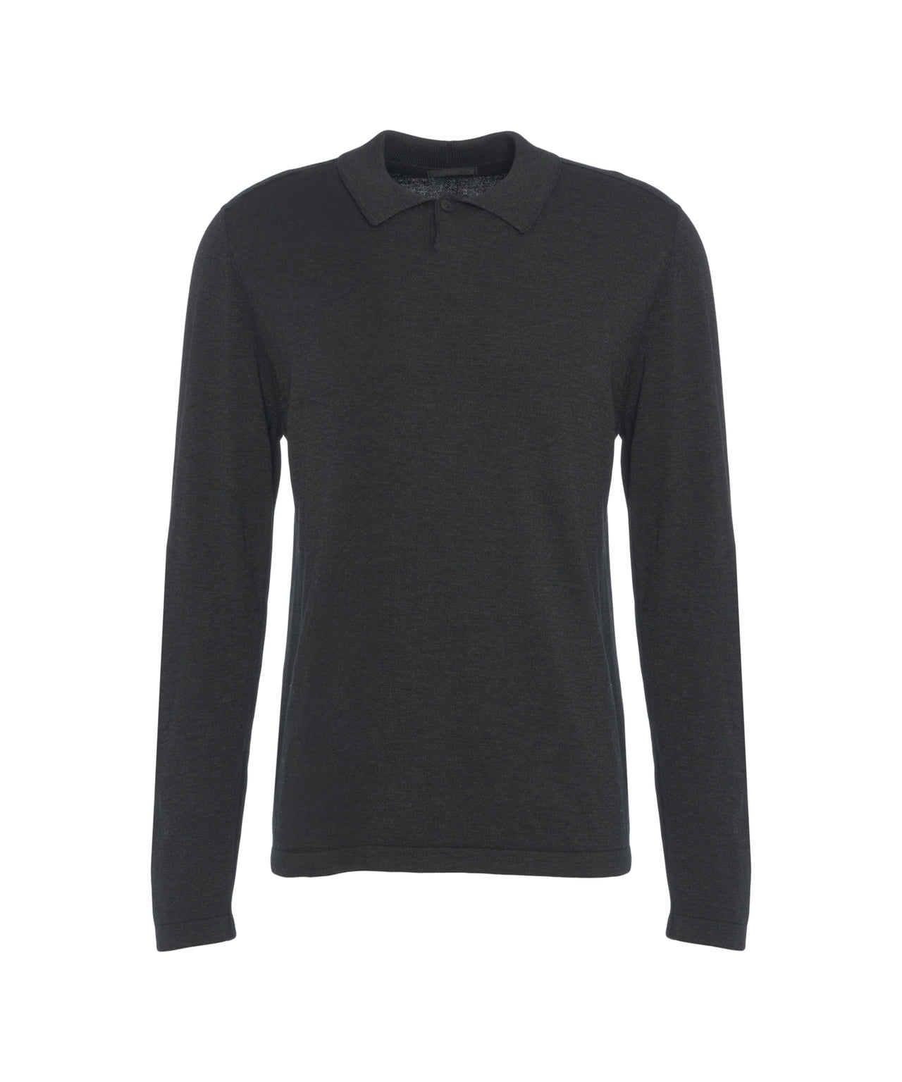 TRANSIT Elegant Long-Sleeve Polo in Premium Wool Blend