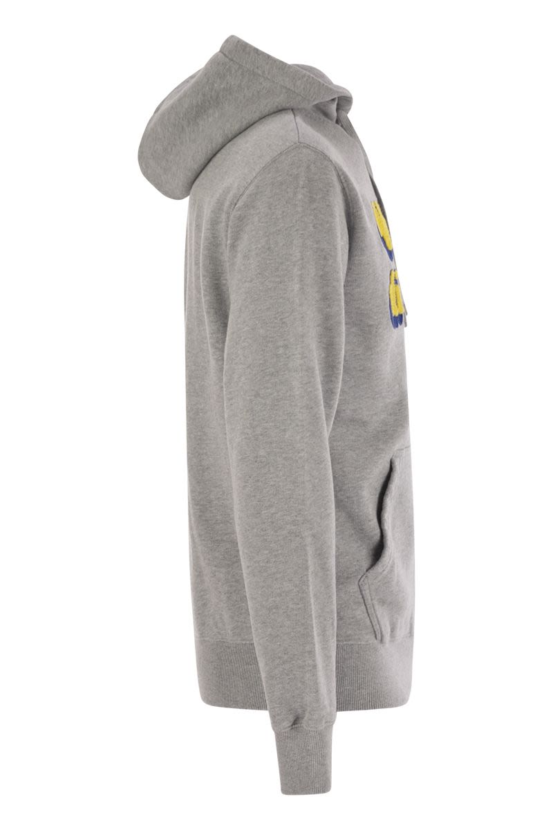 MC2 SAINT BARTH Men's Tribeca Sweatshirt with Embroidered Holiday Logo