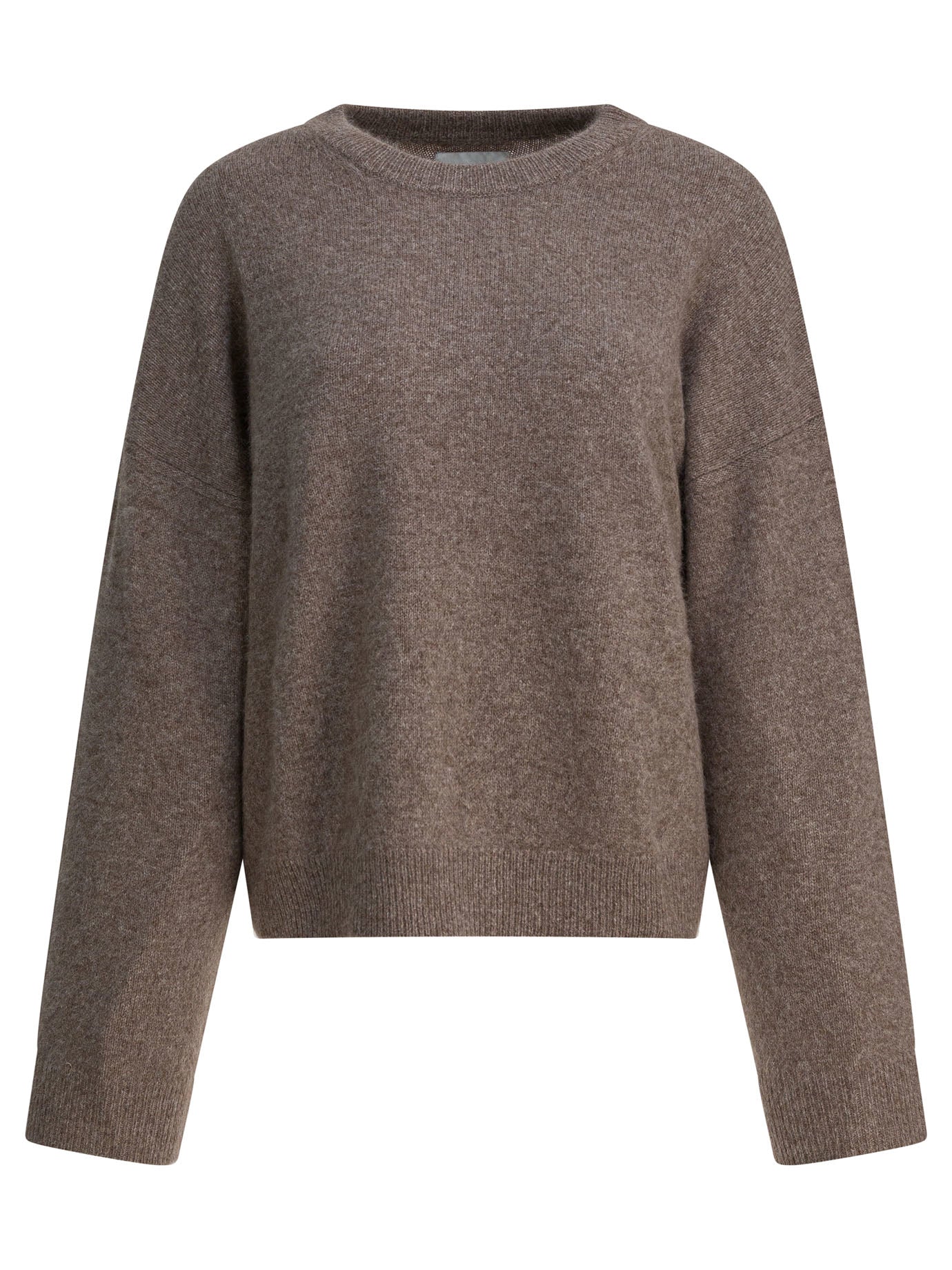 LOULOU DE SAISON Oversized Wool-Blend Crewneck Sweater