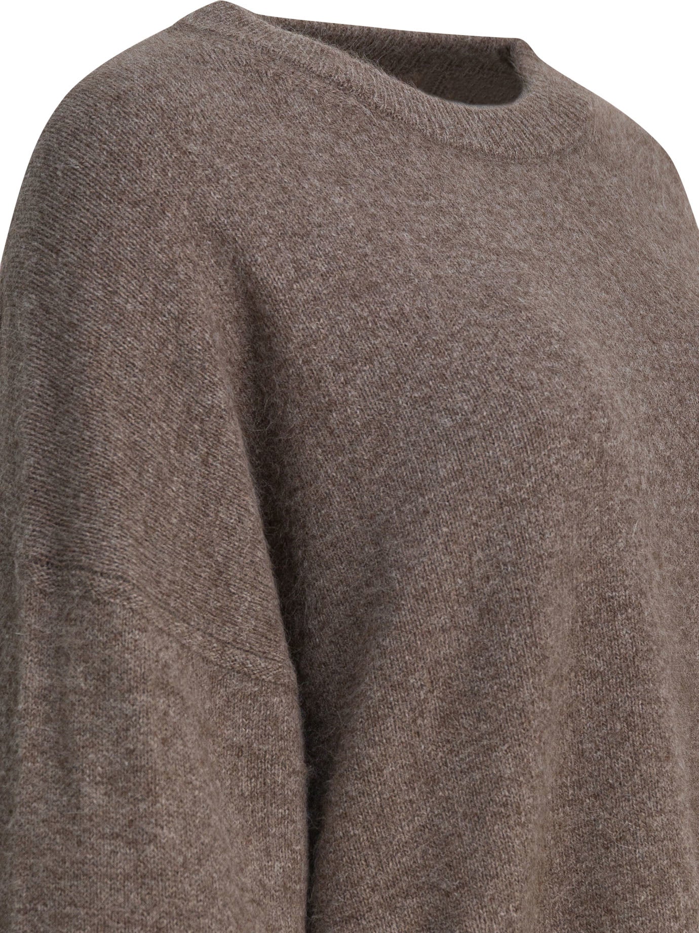 LOULOU DE SAISON Oversized Wool-Blend Crewneck Sweater