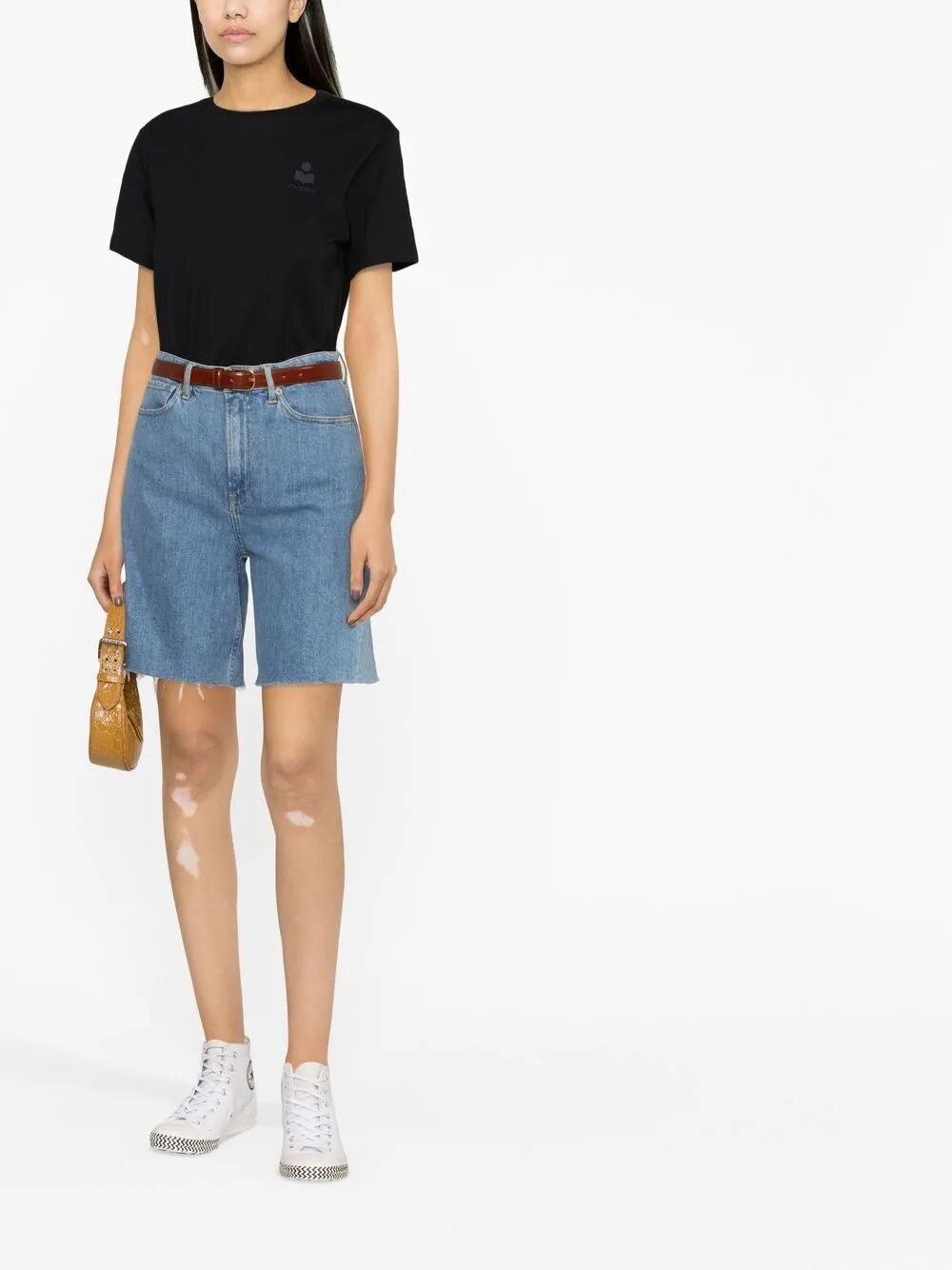 ISABEL MARANT ETOILE Embroidered Logo Cotton T-Shirt for Women